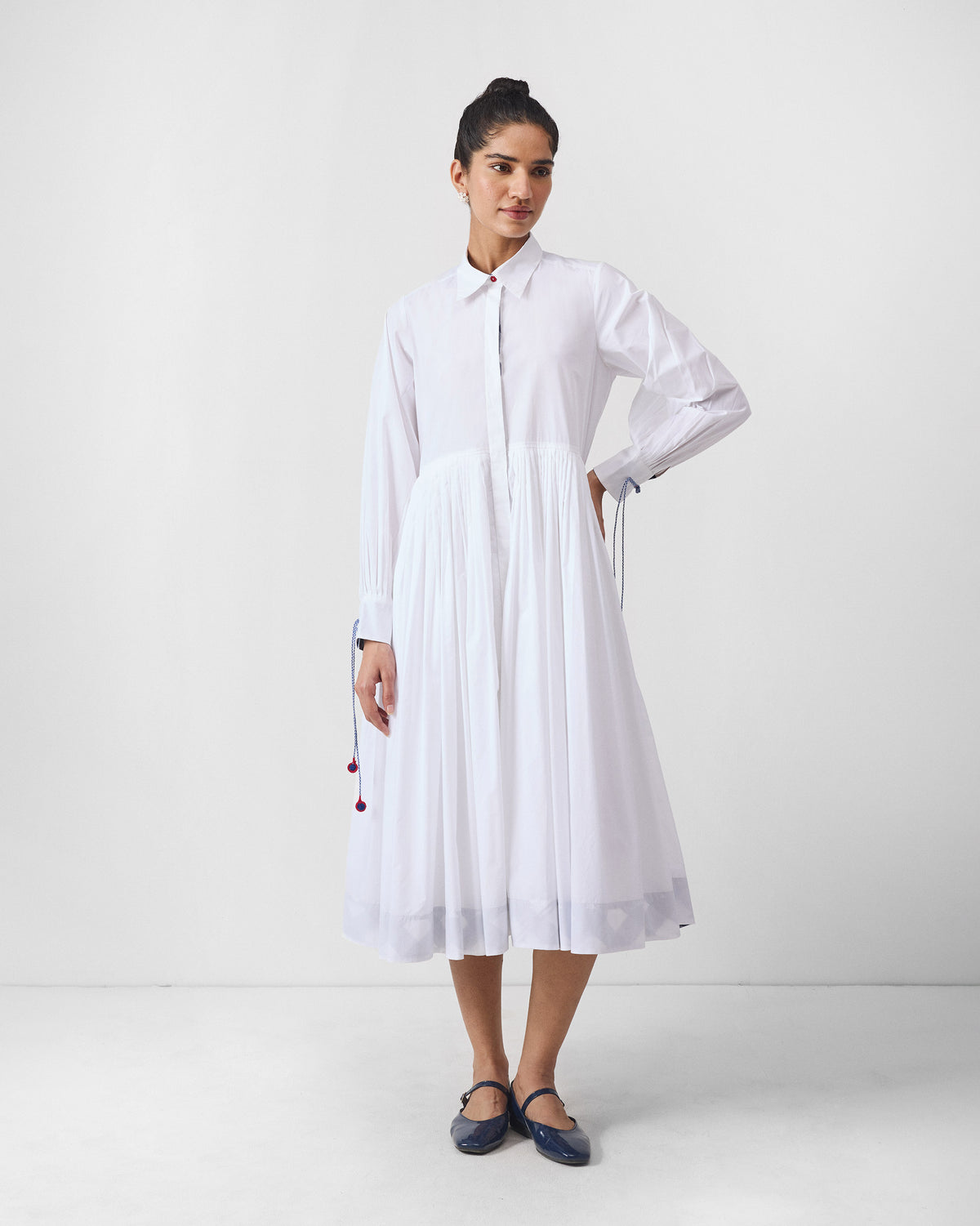 Puritsu Shirt Dress - White