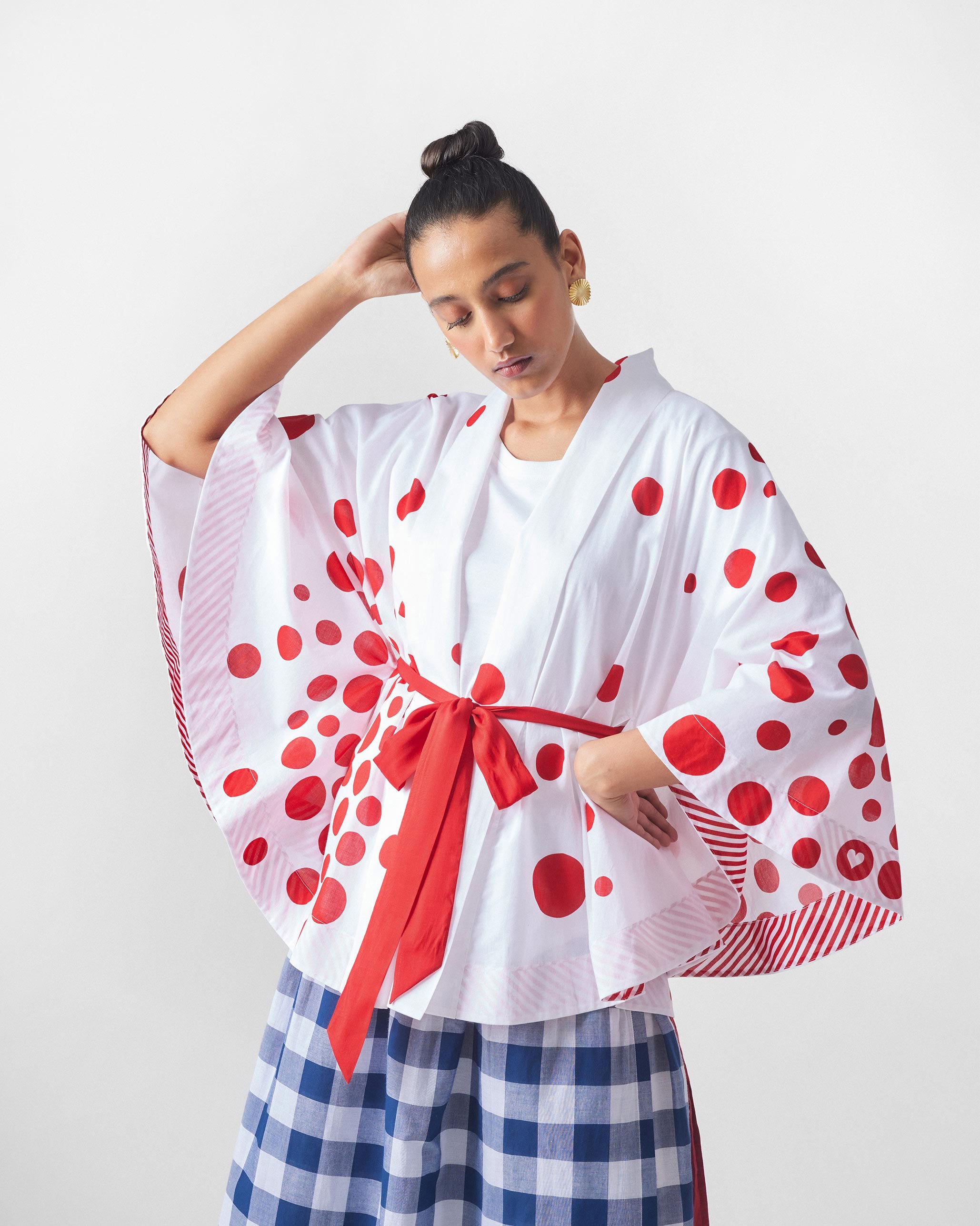 Kepu Overlay - White & Red Print