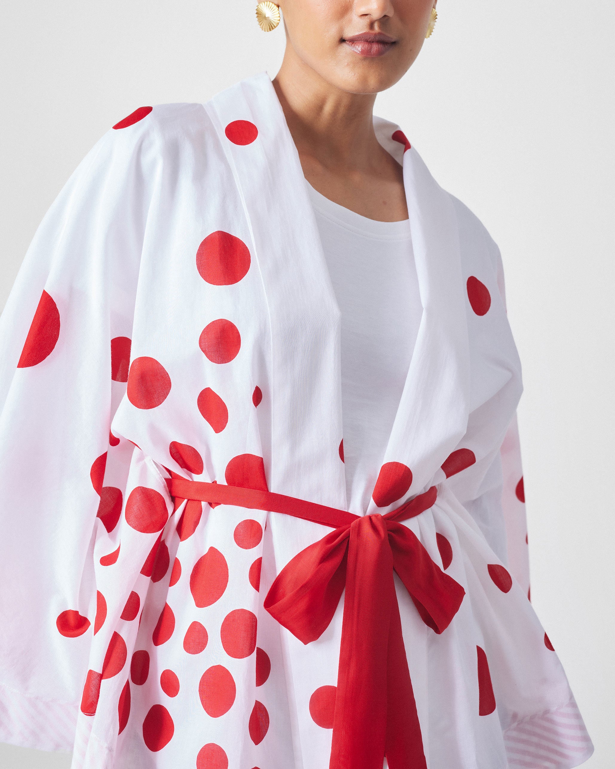 Kepu Overlay - White & Red Print