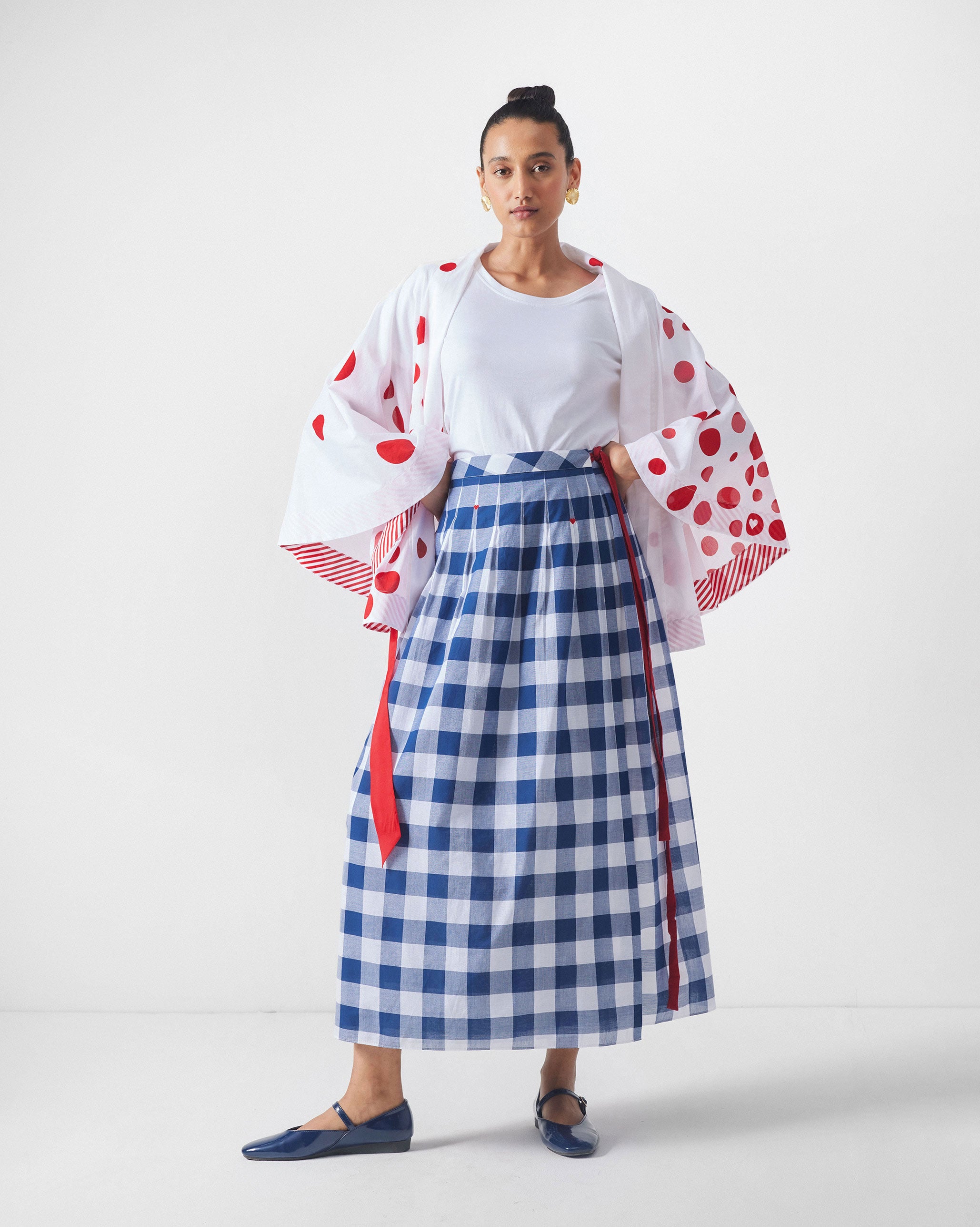 Kepu Overlay - White & Red Print