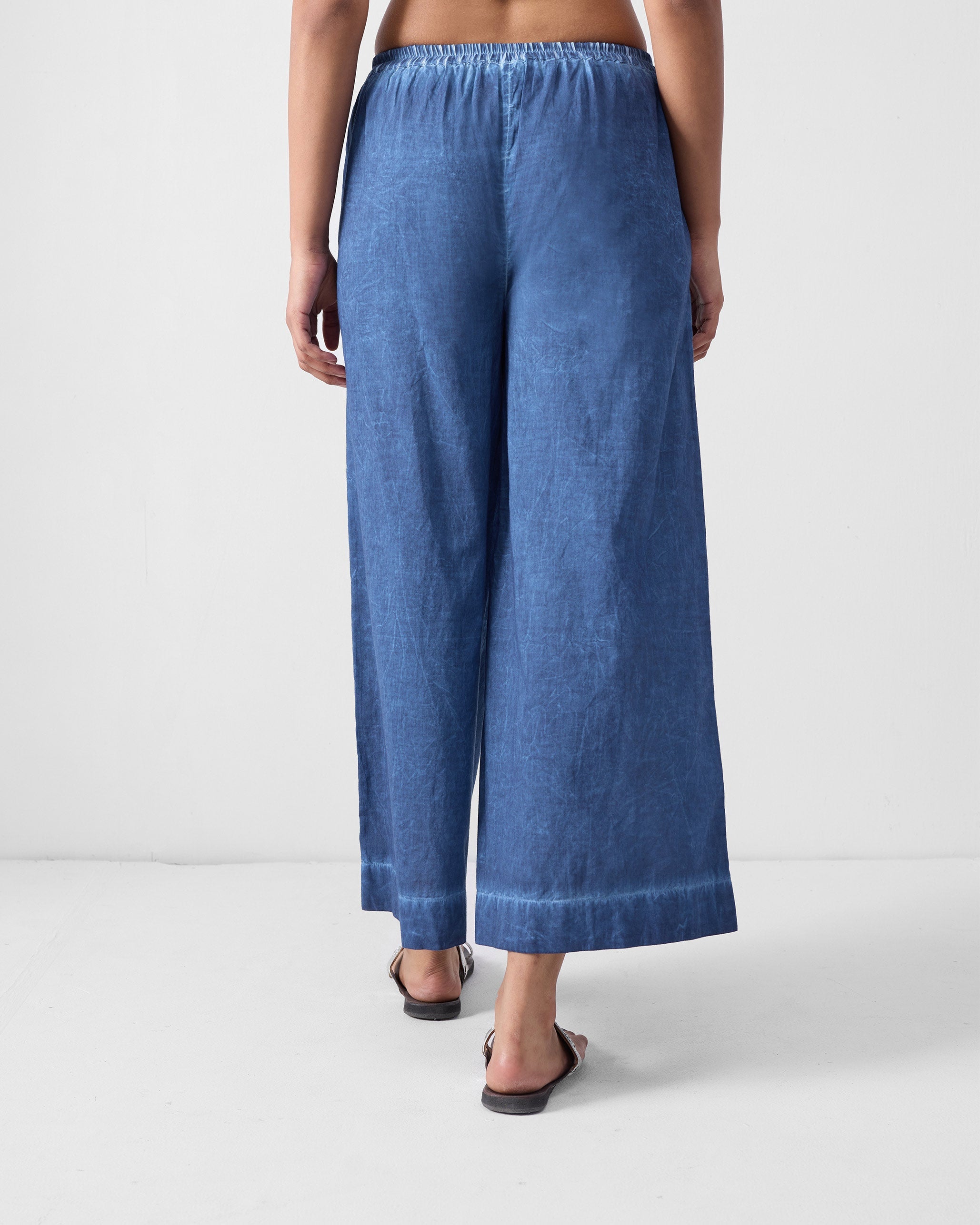 The Raglan Sleeves Shirt Set - Blue