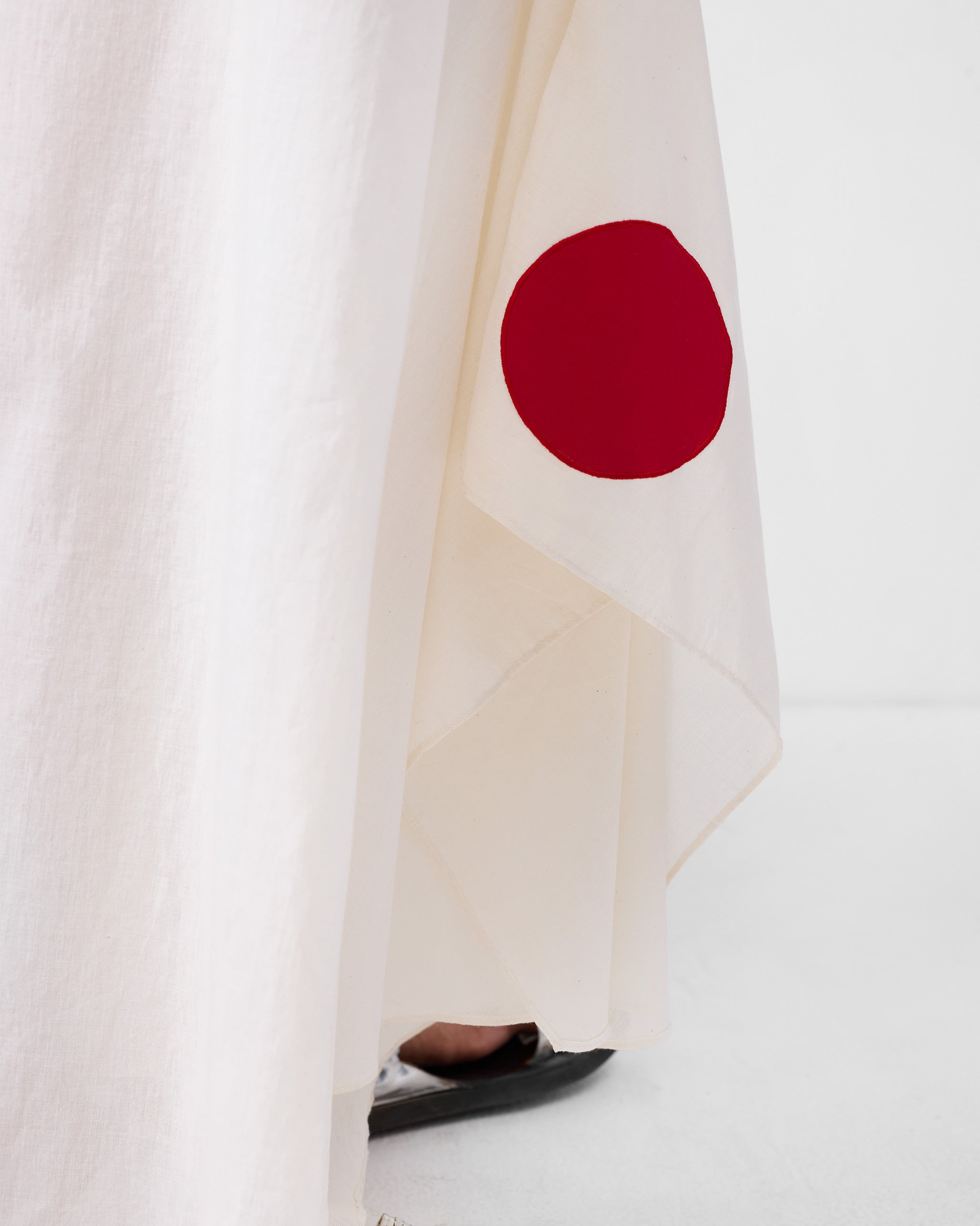 Uneven Hem Pants - Ivory