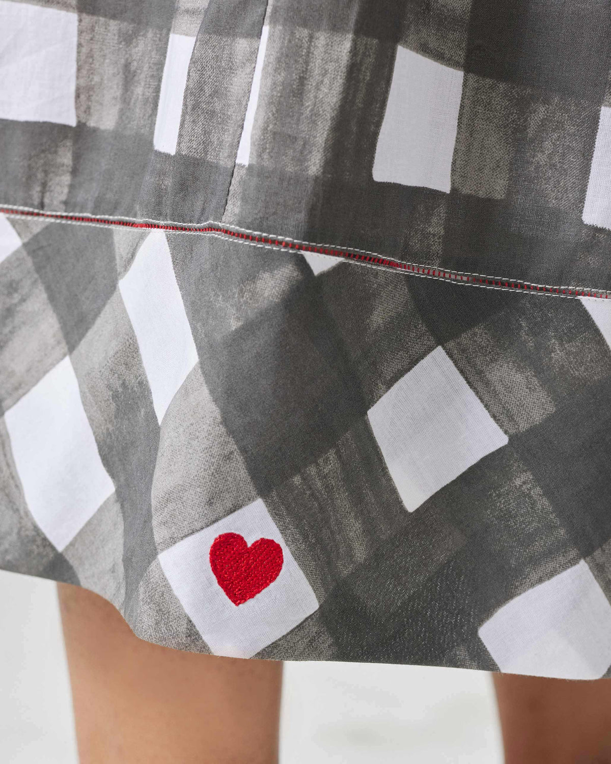 Picnic Culottes - Charcoal & White Print