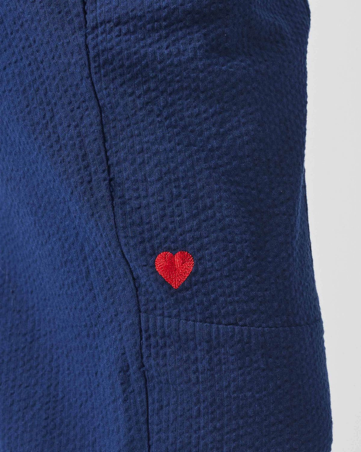 Kaiteki Pants - Navy Seersucker
