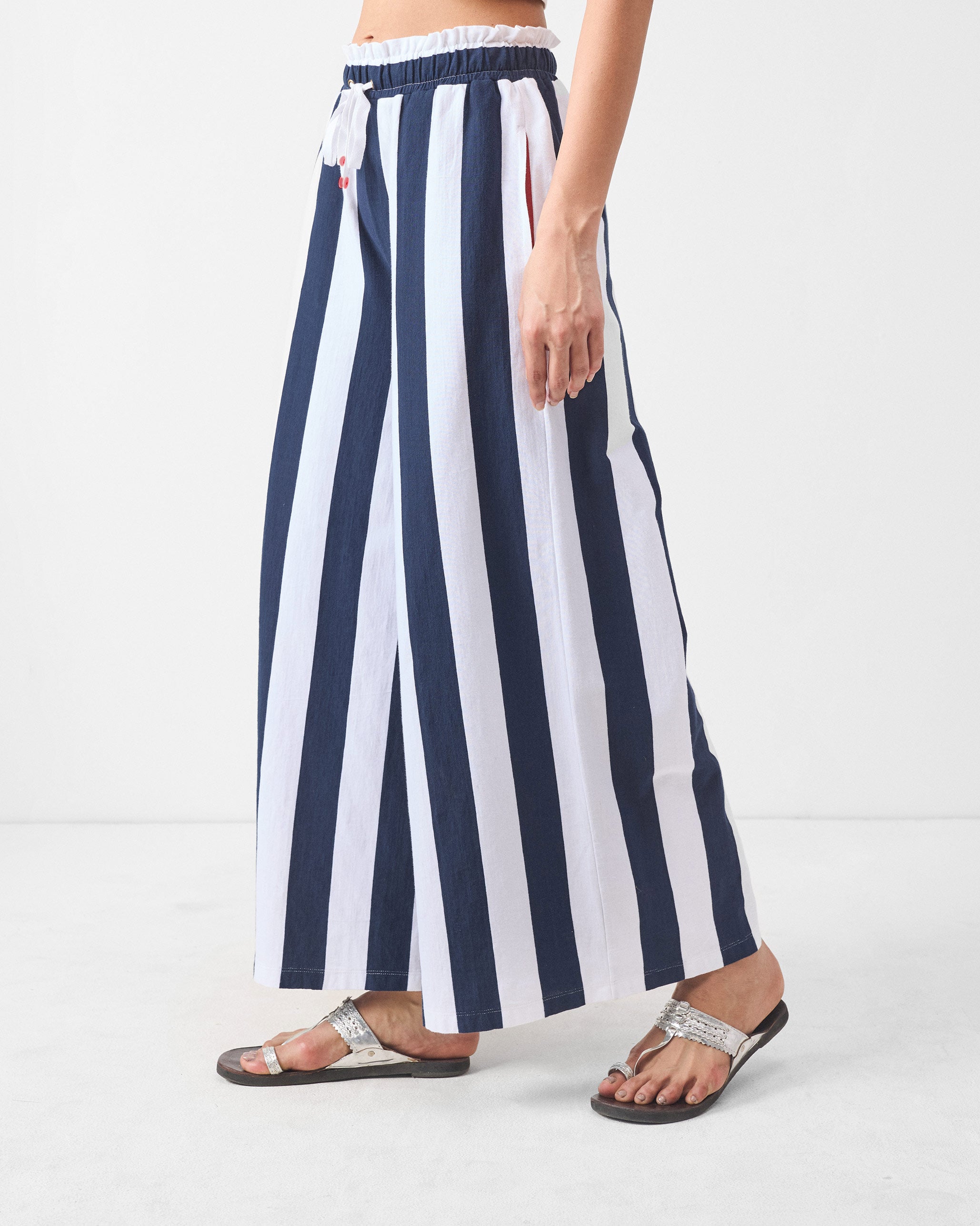 Nova Lounge Pants - Navy & White Stripes