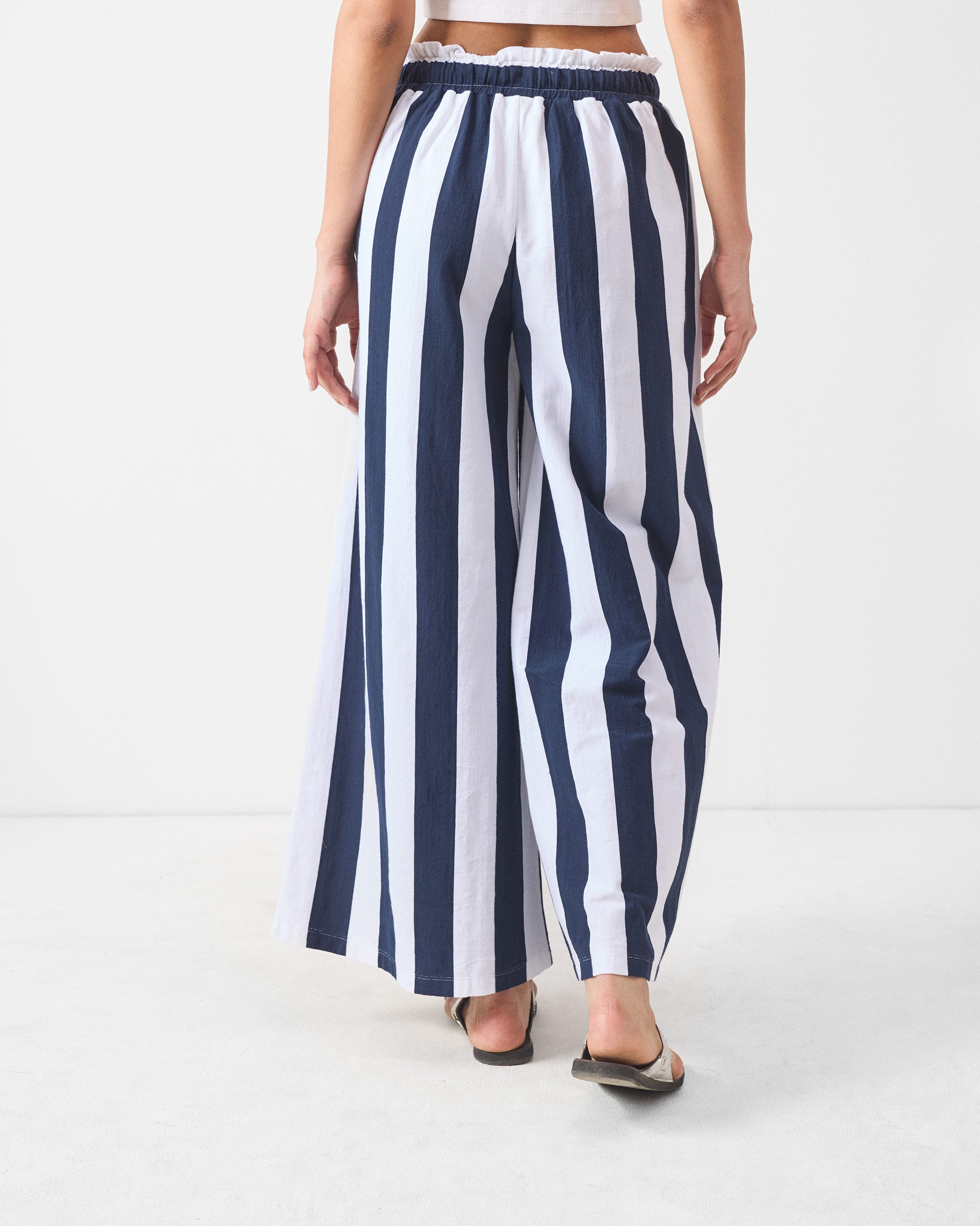 Nova Lounge Pants - Navy & White Stripes