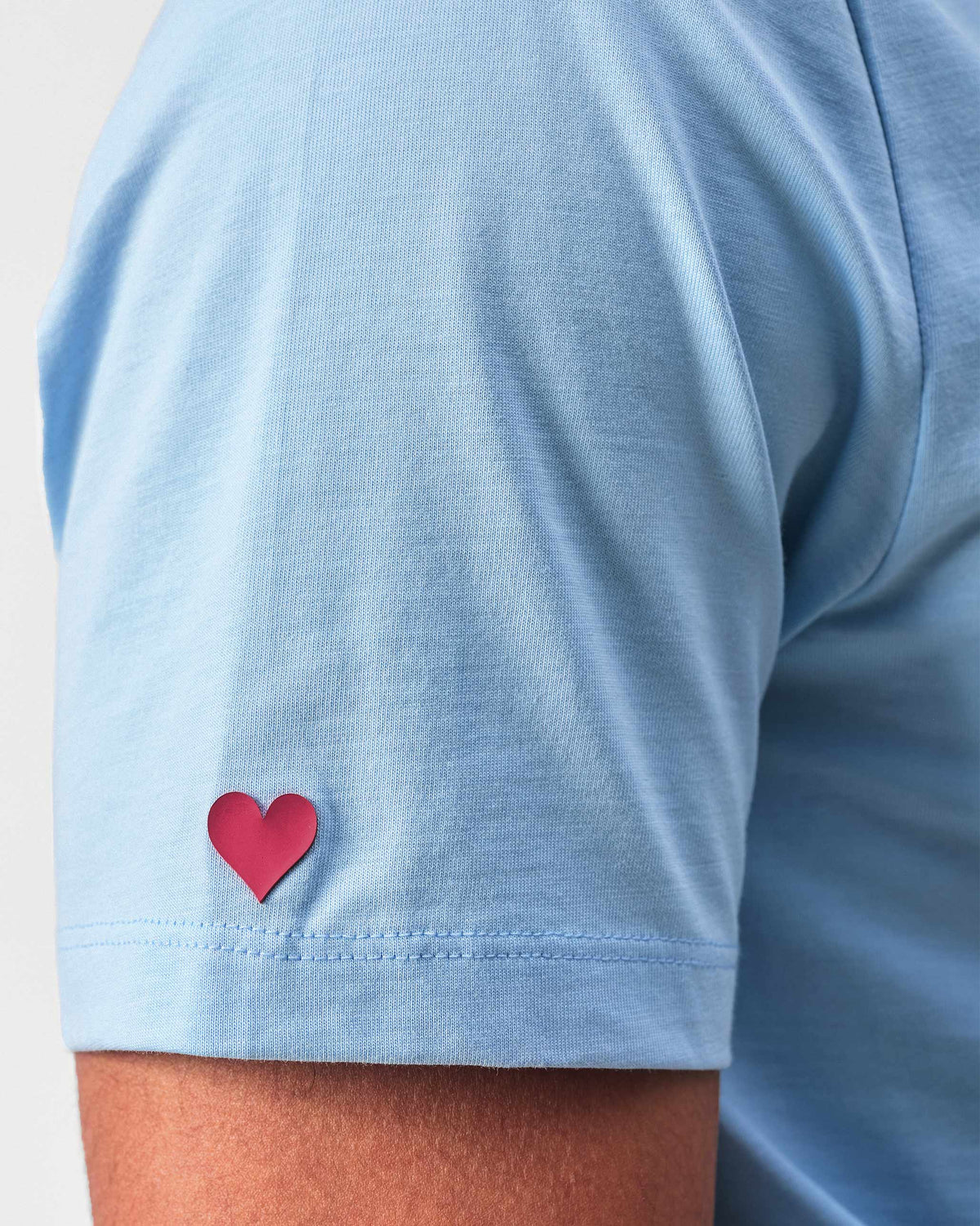 Japanese Tora T-shirt - Powder Blue & Red Print