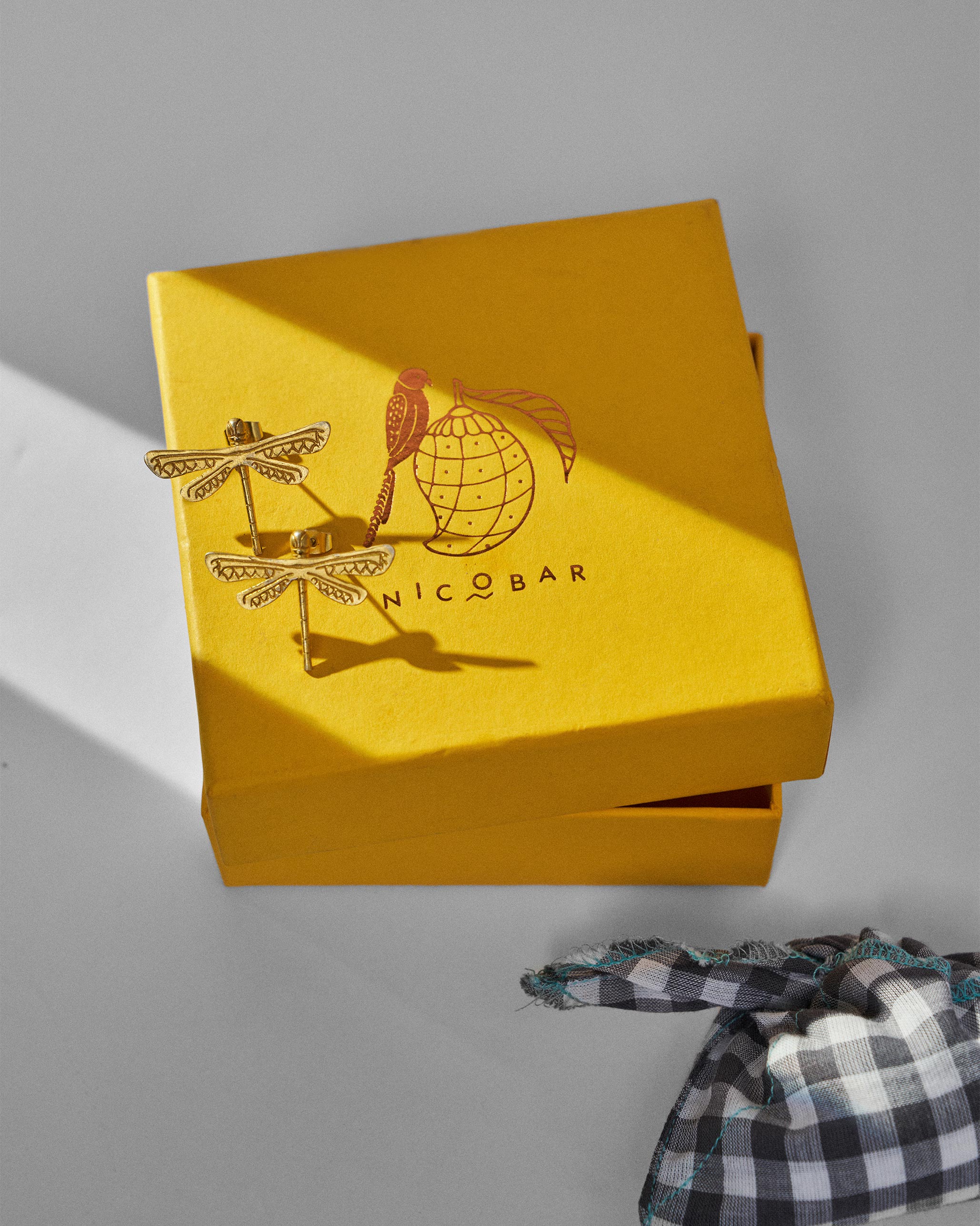 Dragonfly Studs - Gold