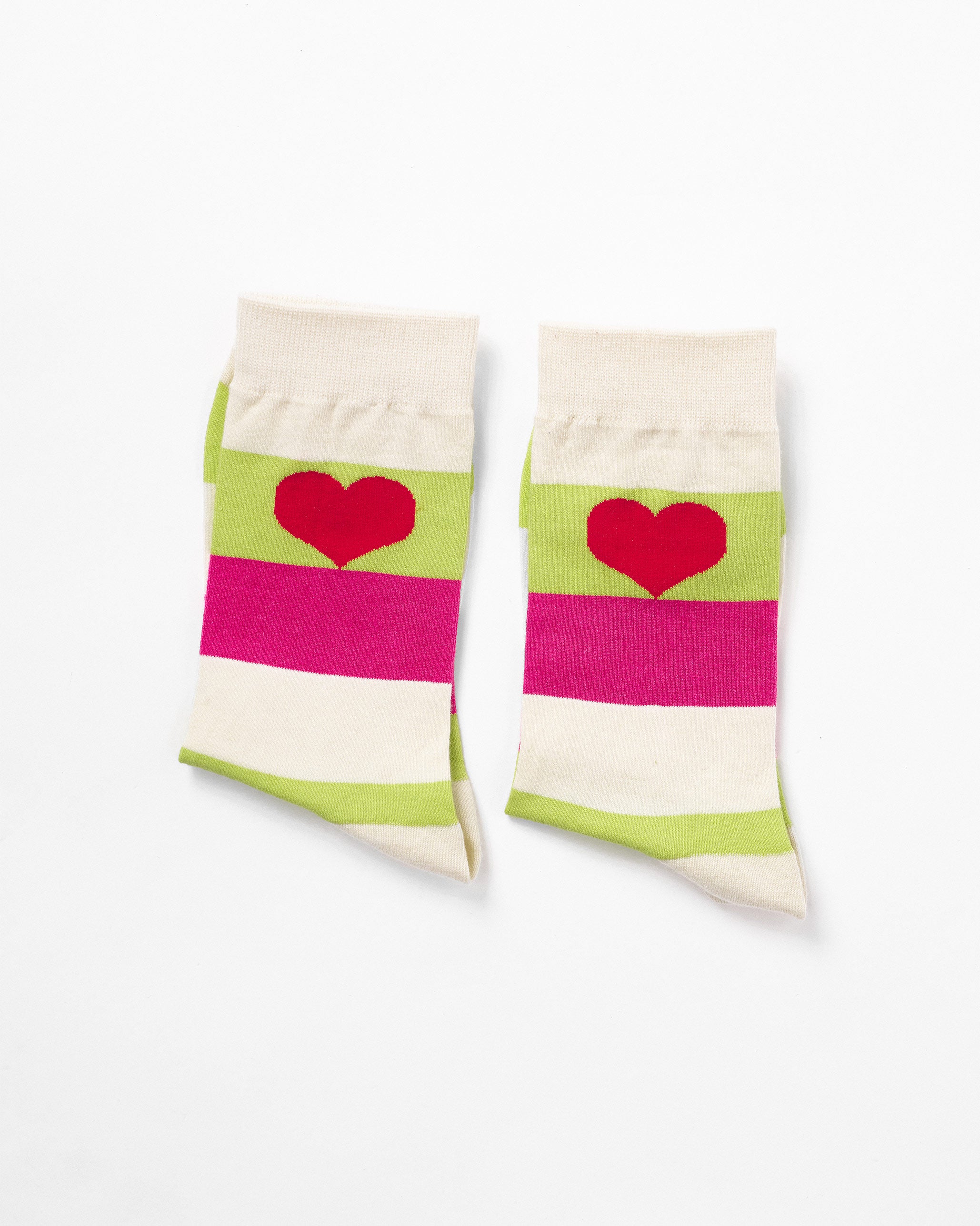 Lovestruck Socks - Fuchsia & Lime