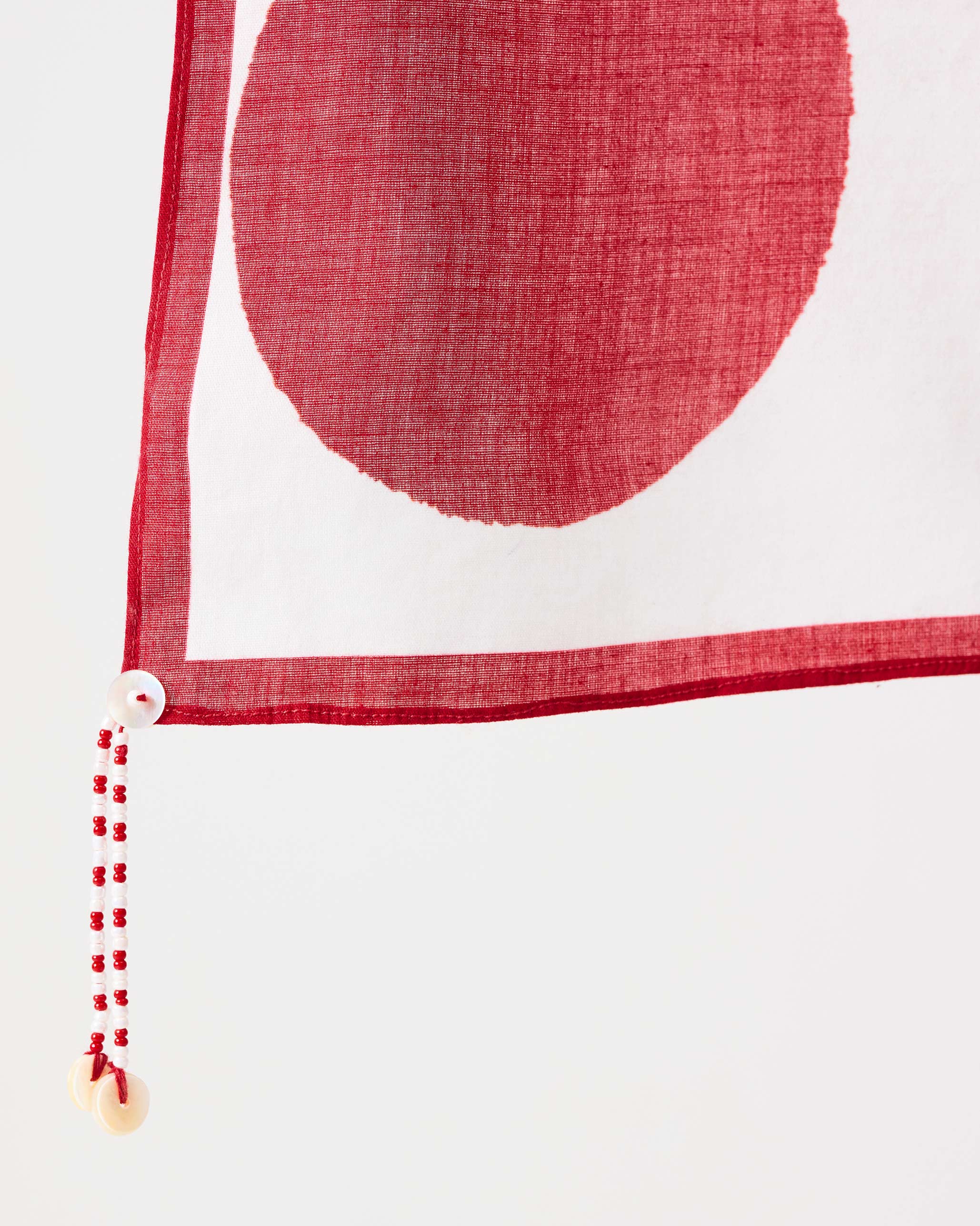 Evening Polka Scarf - Red