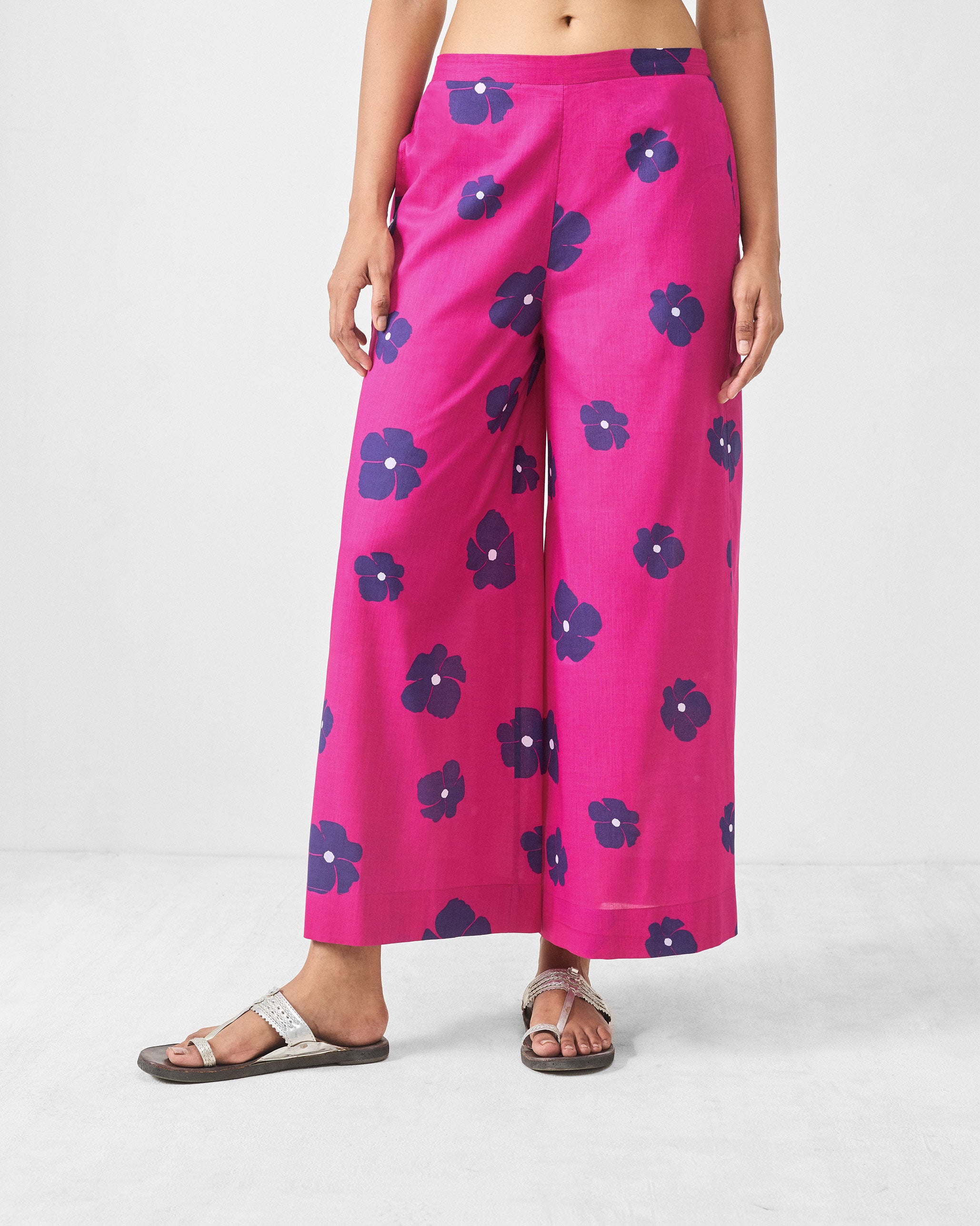 Basic Pyjama - Fuchsia & Purple Printed