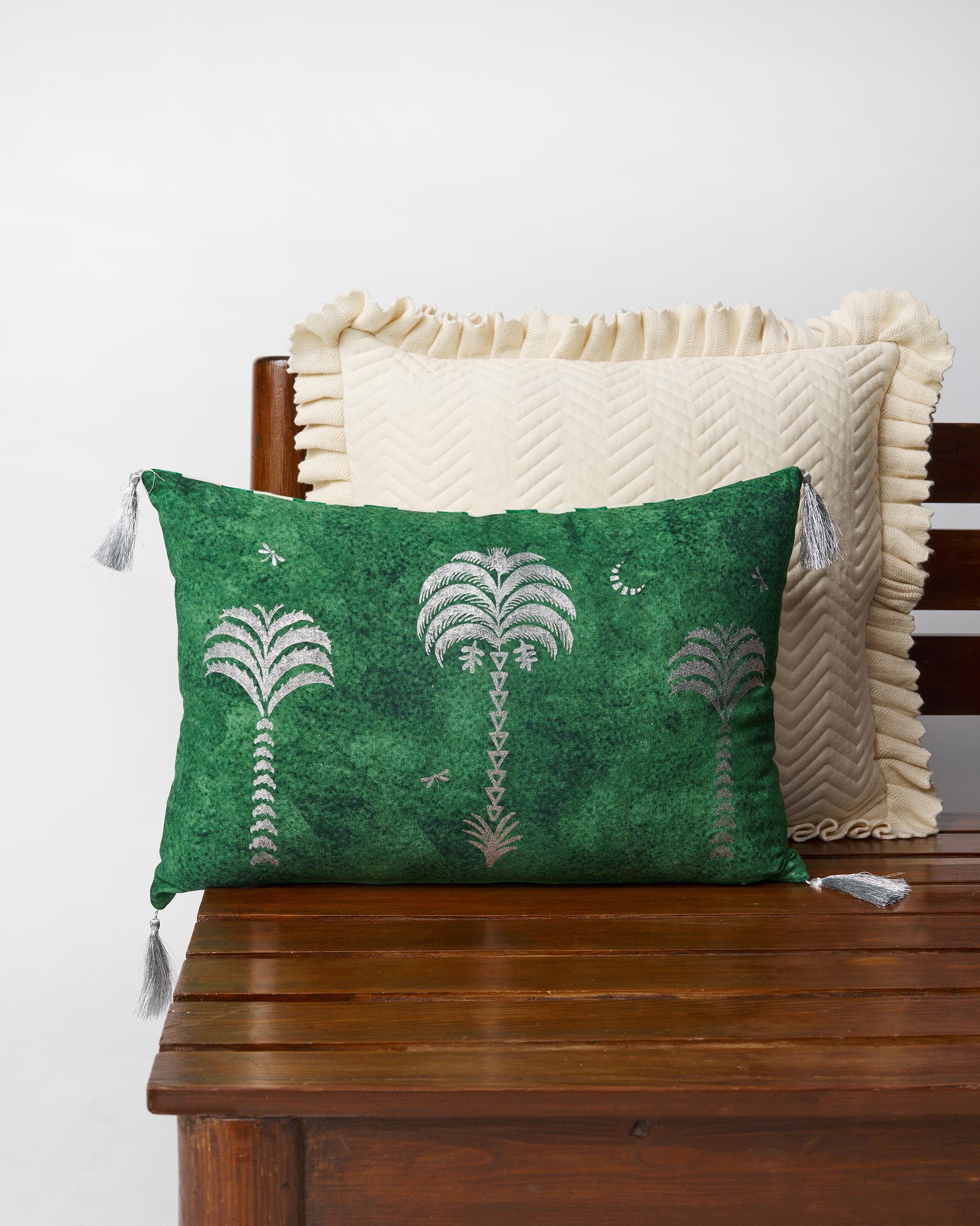 Indus Palm Cushion Cover