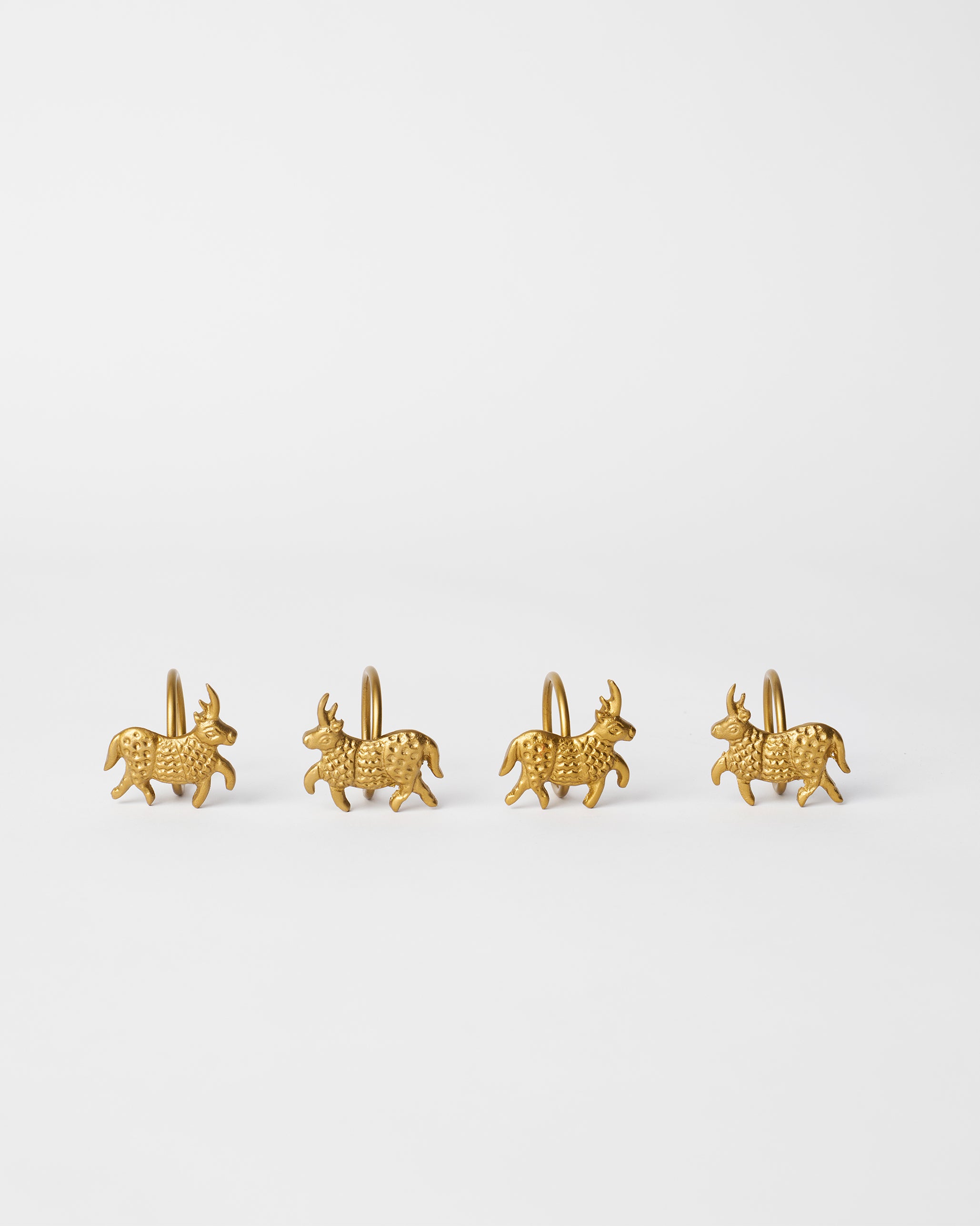 Bull Napkin Ring - Set of 4