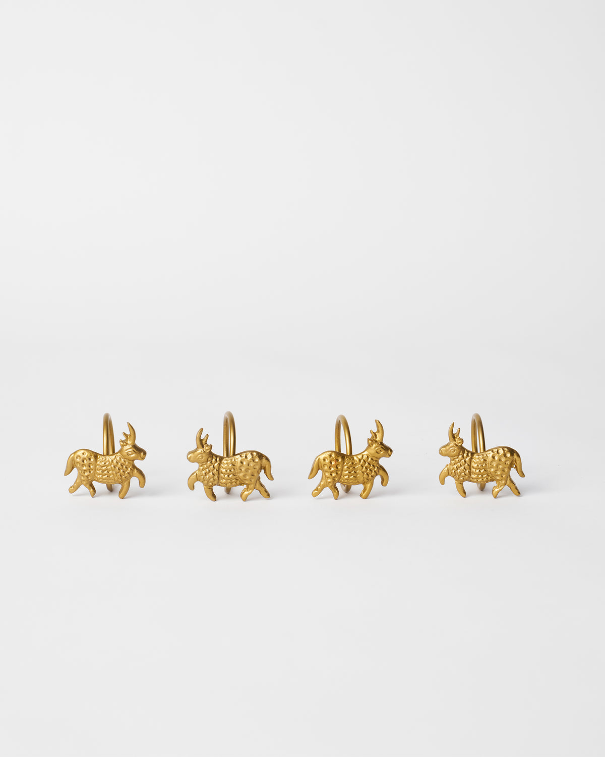 Bull Napkin Ring - Set of 4
