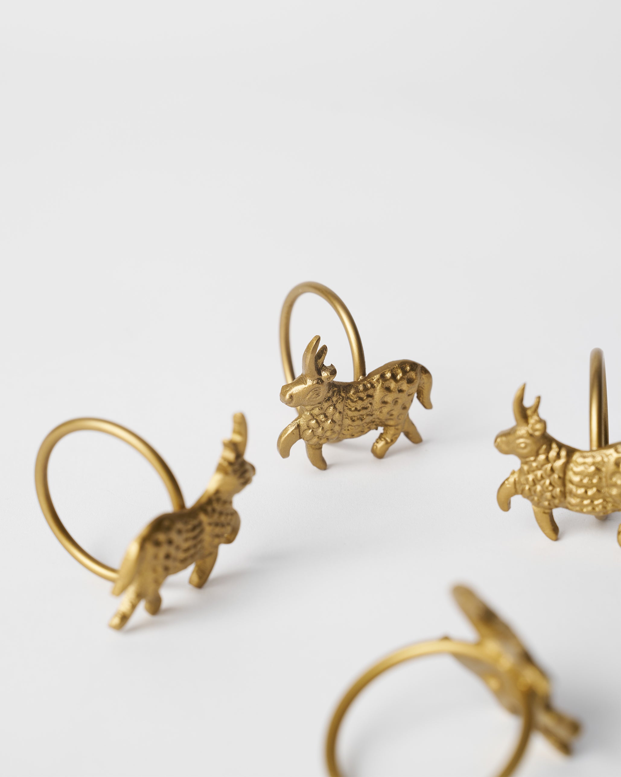Bull Napkin Ring - Set of 4