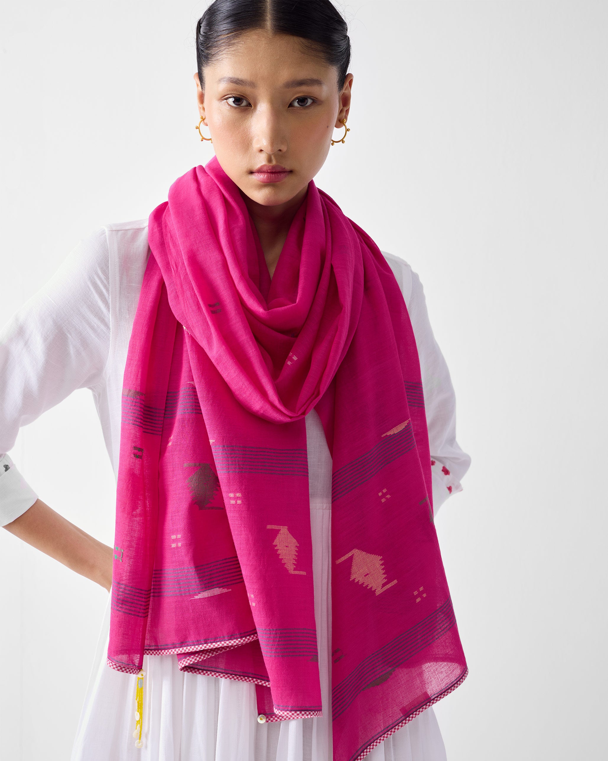 Lumen Scarf - Fuschia