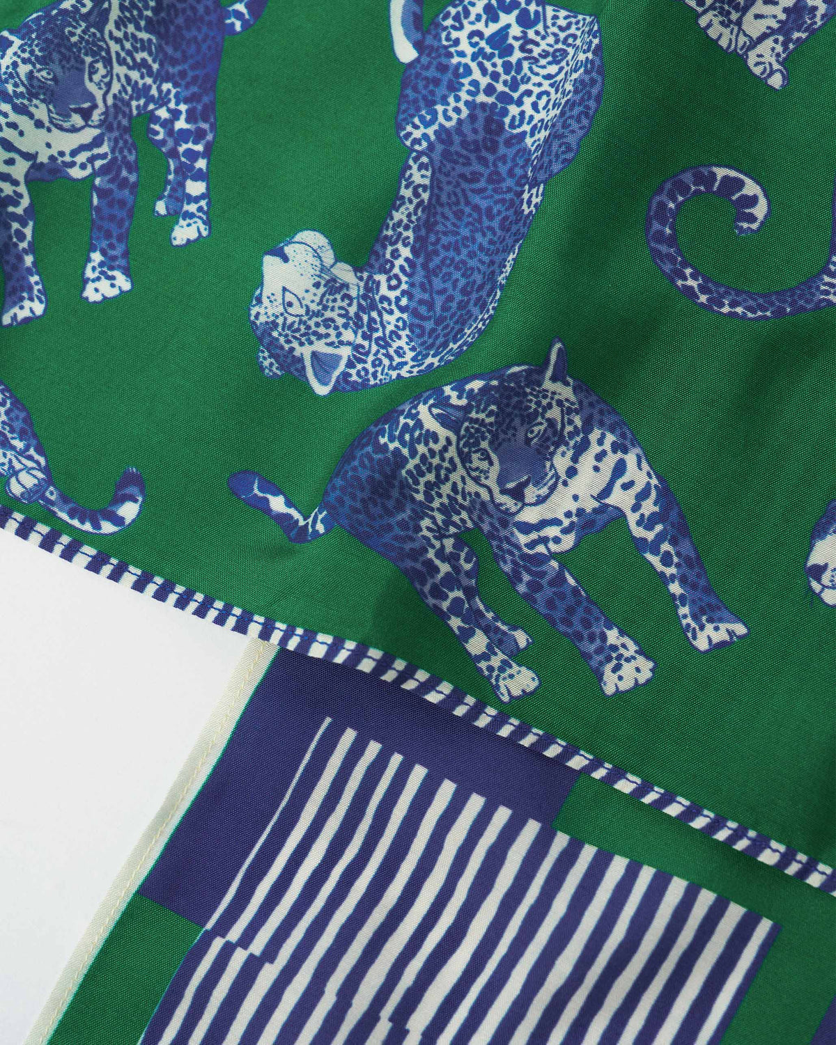 Baagh Pocket Square - Blue & Green