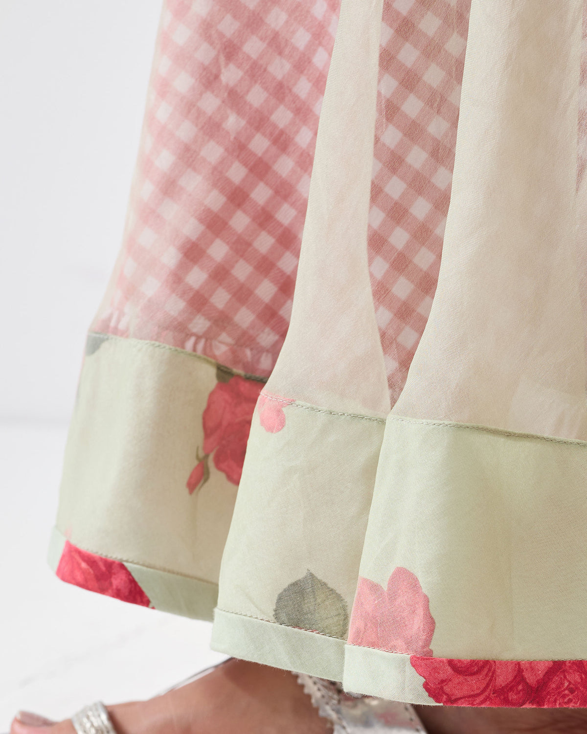 Pushkar Skirt - Mint & Watermelon
