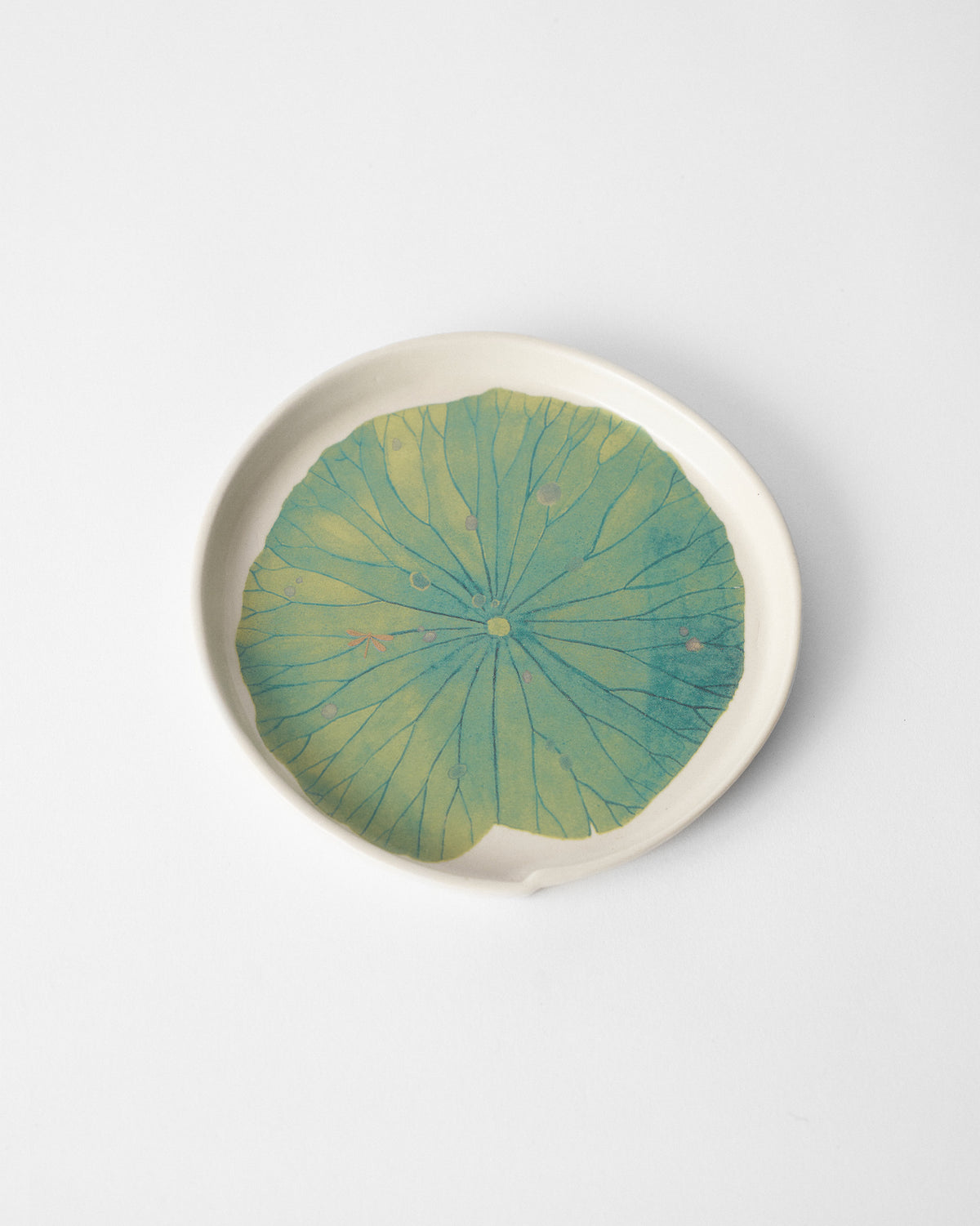Lotus Garden Dessert Plate