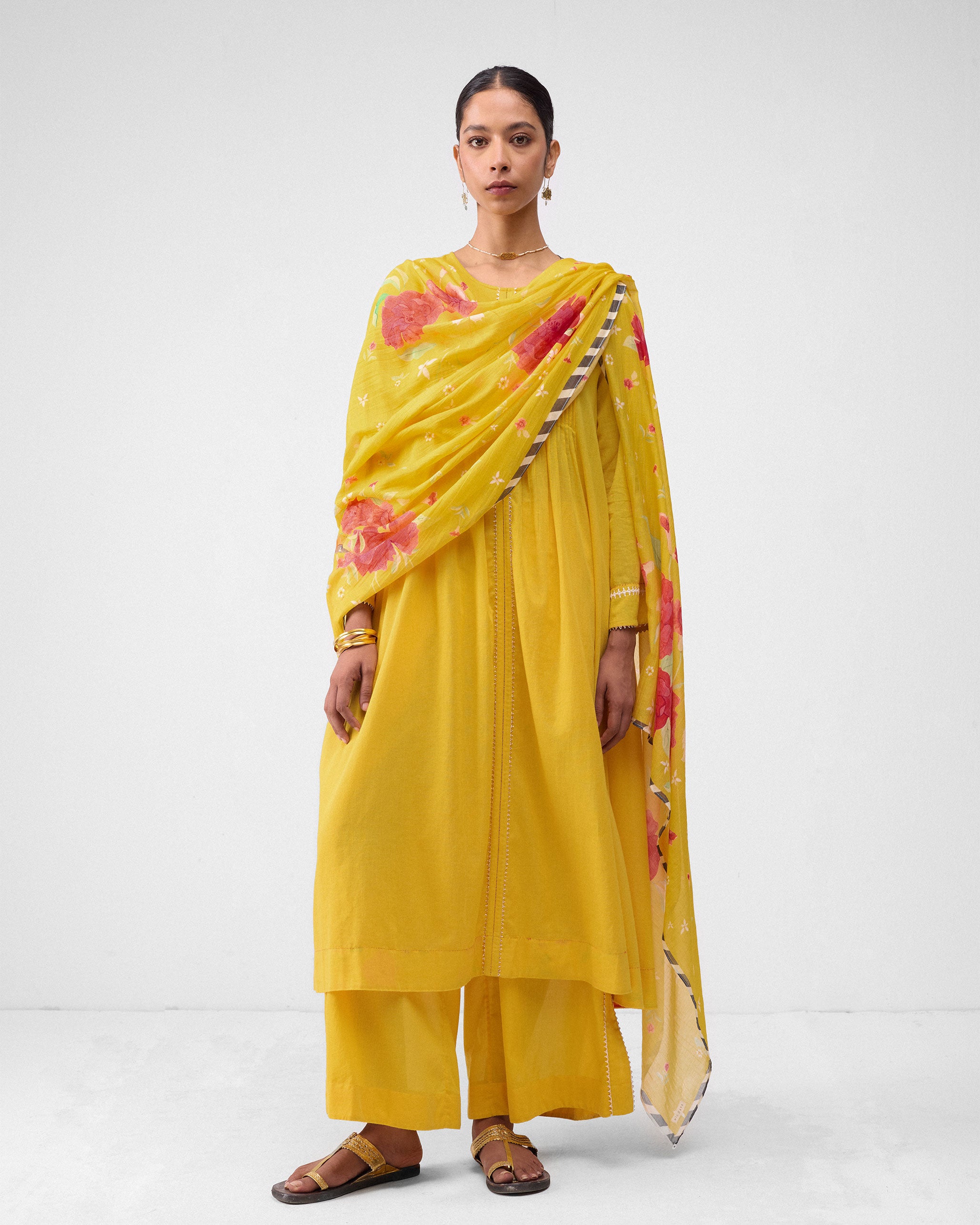 Mandovi Dupatta - Turmeric Yellow