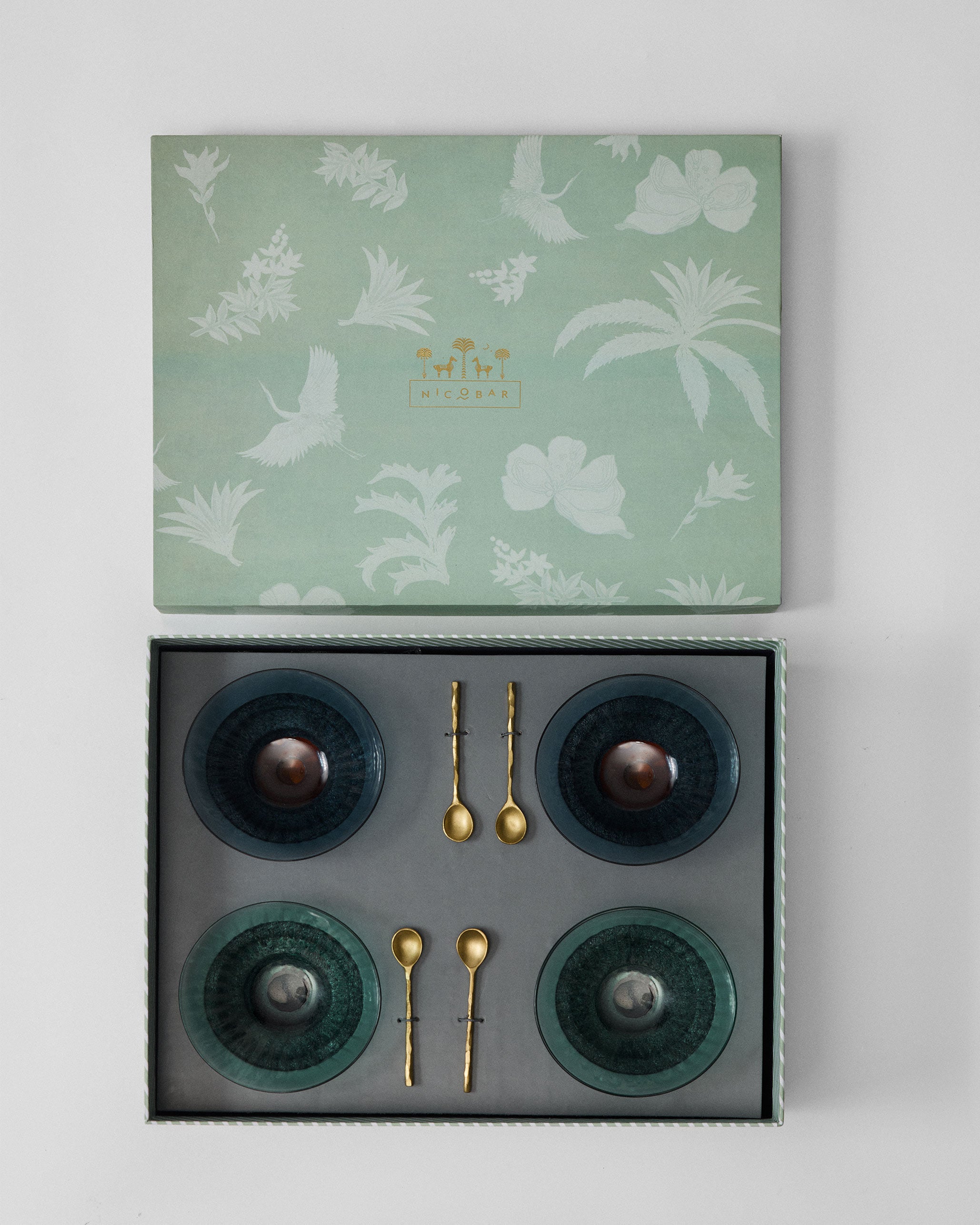 Float Sorbet Cup with Spoon - Set of 8