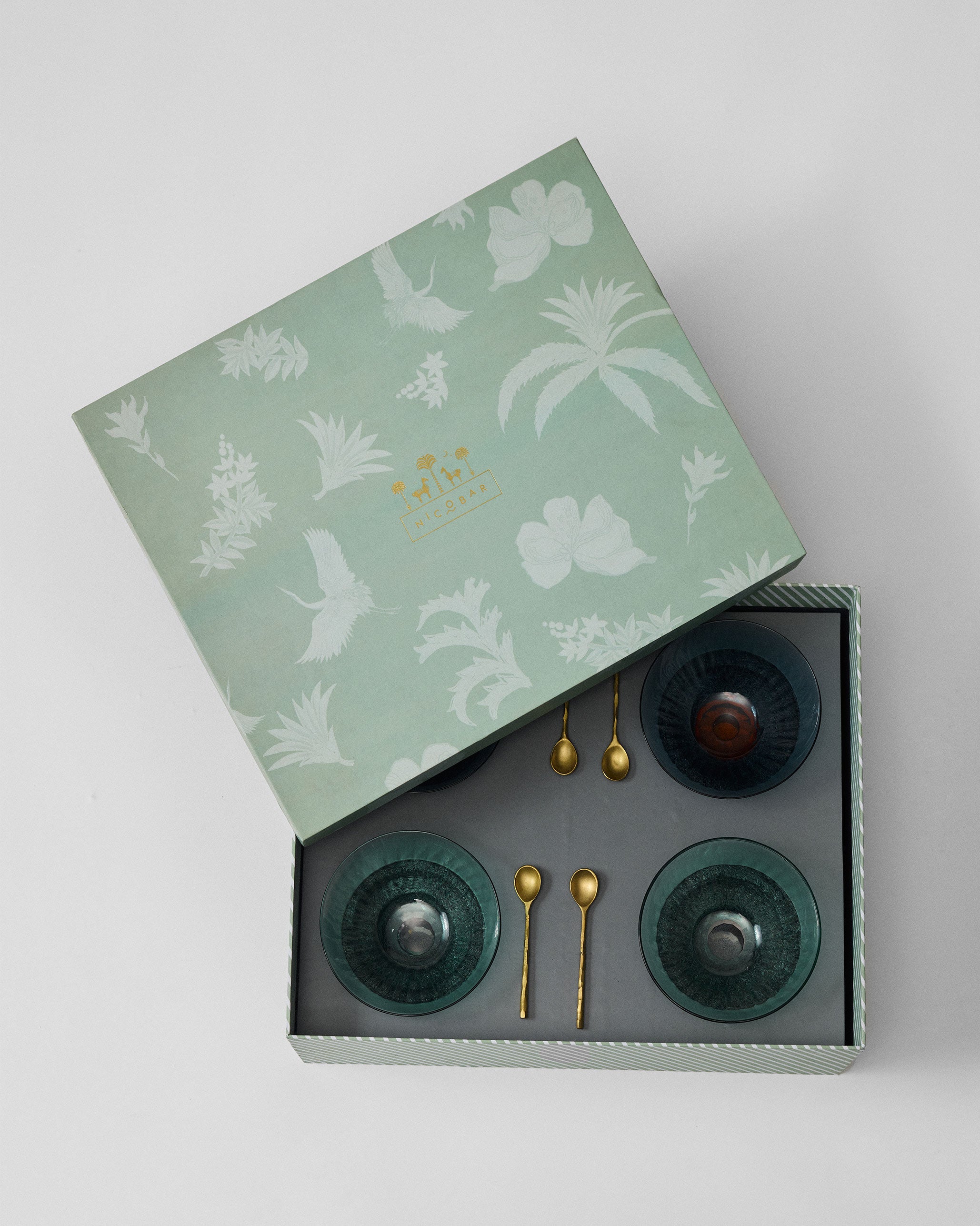 Float Sorbet Cup with Spoon - Set of 8