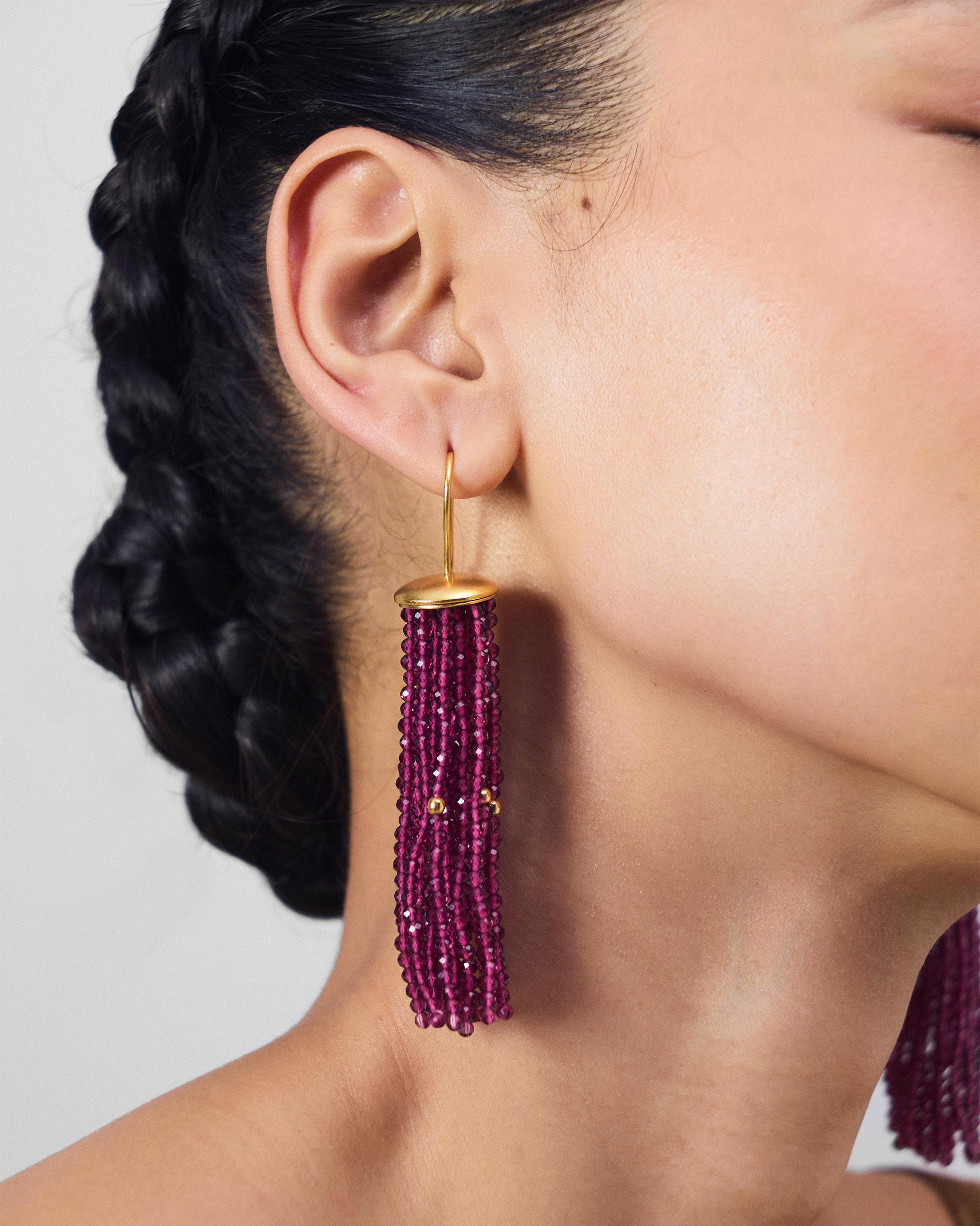 Glass Tassel - Magenta