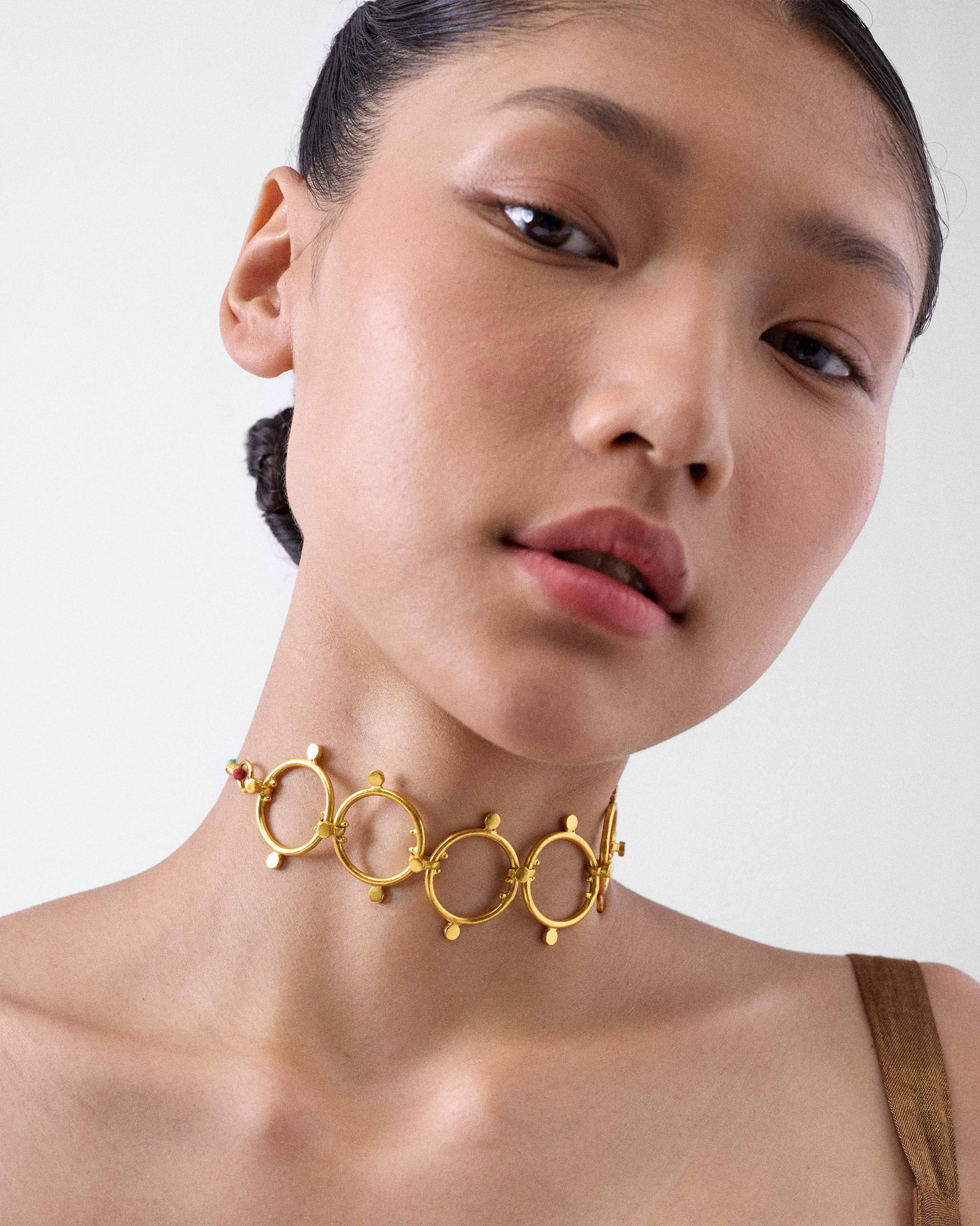 Panch Circle Necklace - Gold