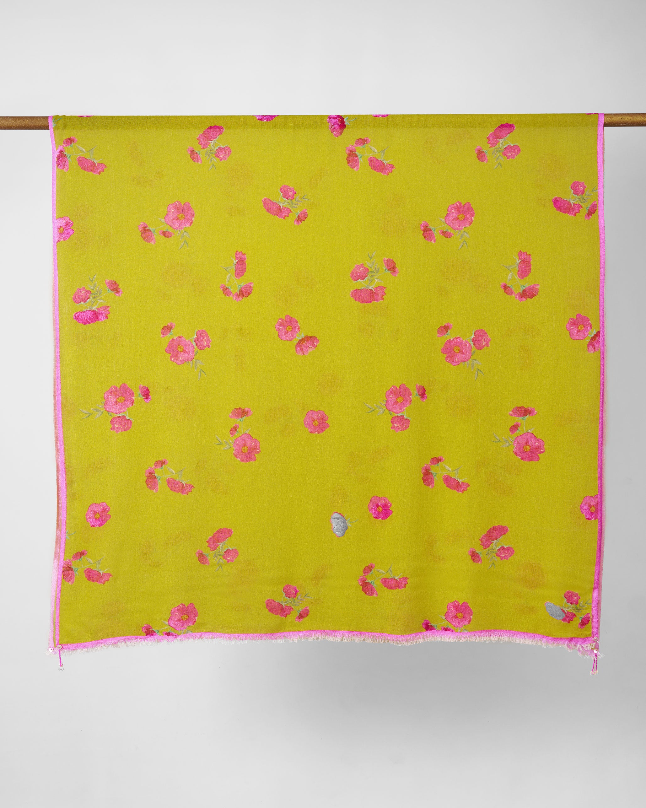 Rose Bed Shawl - Yellow