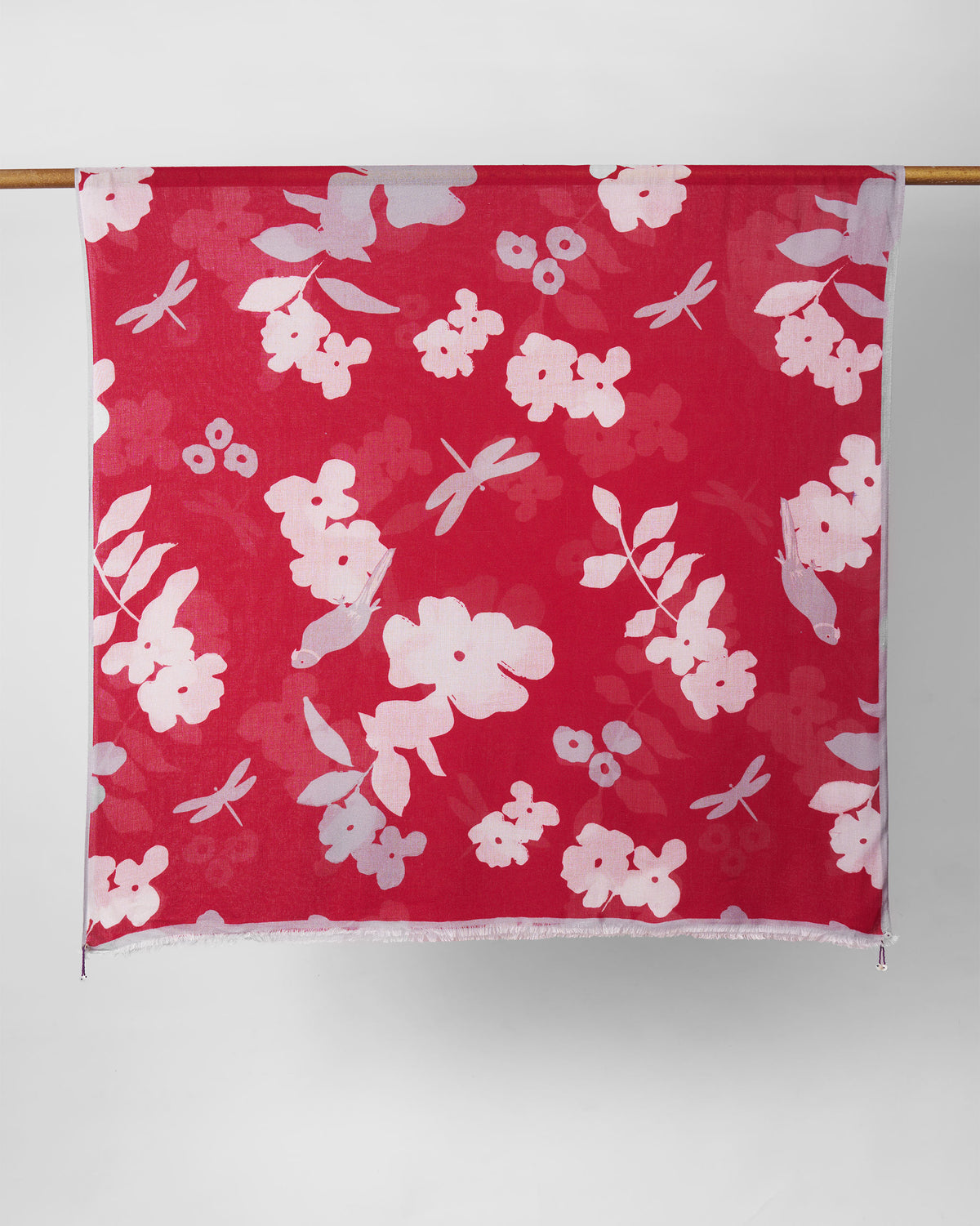 Parrot Shawl - Red