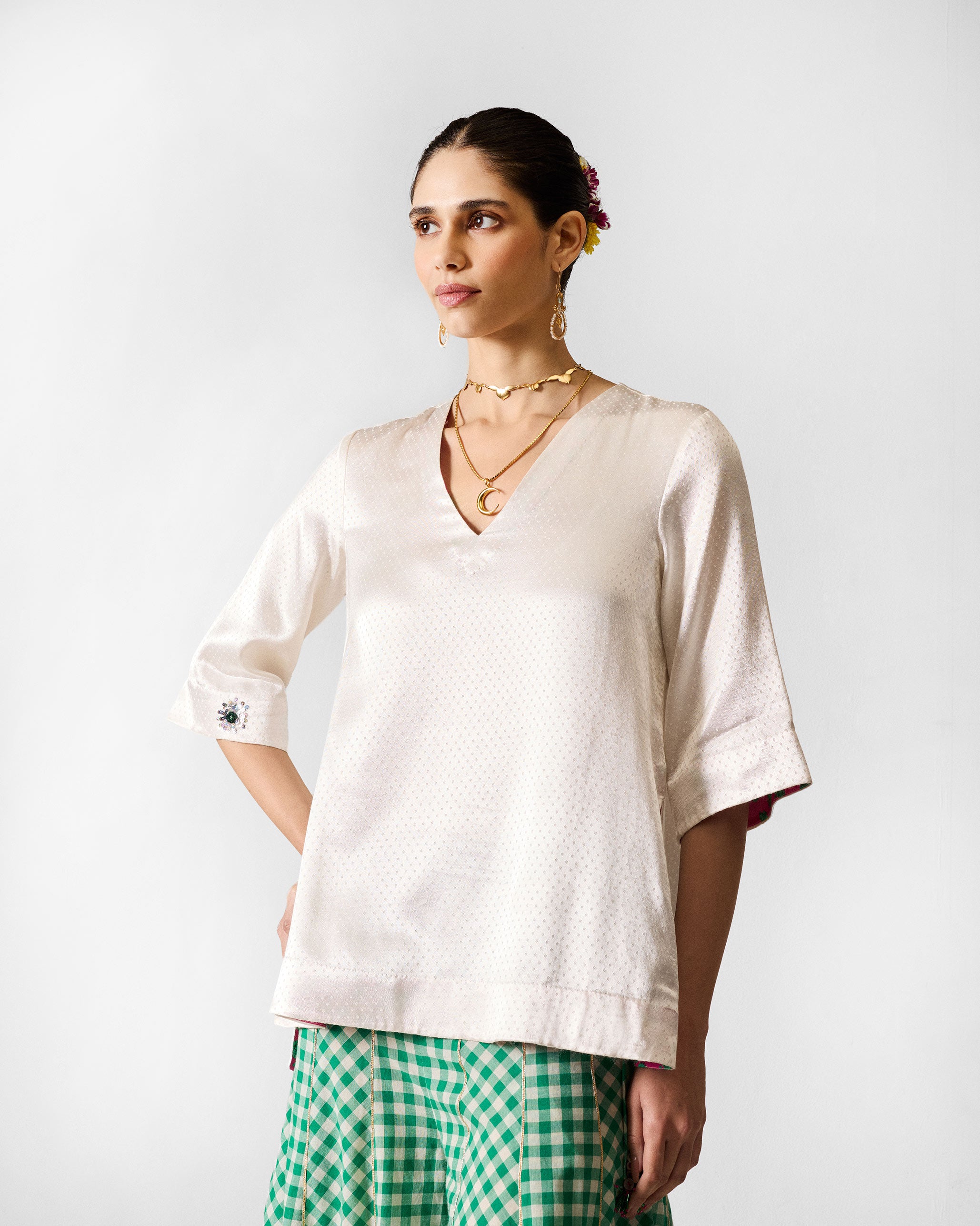 Hampi Top - Ivory