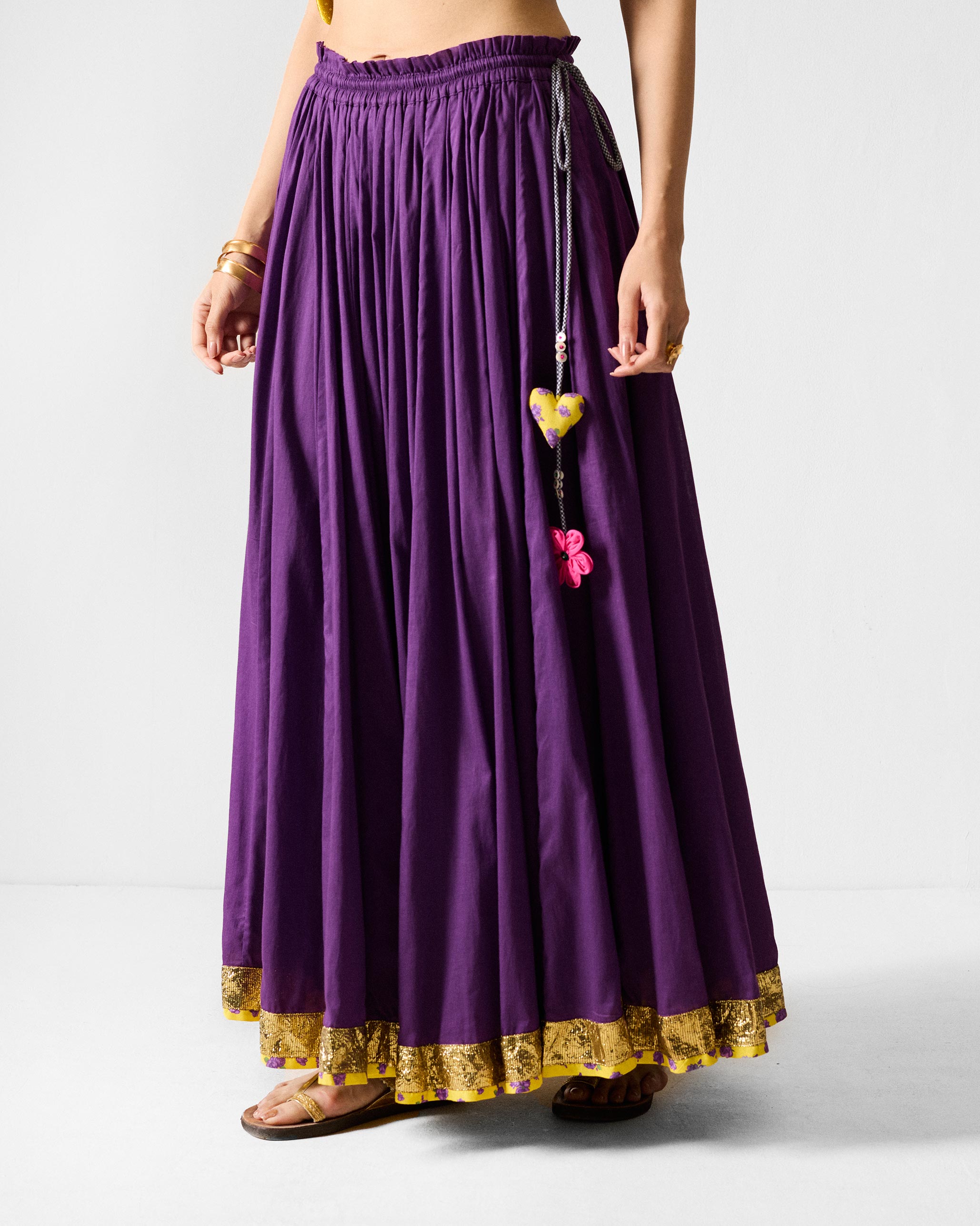 Sahara Skirt - Purple & Gold