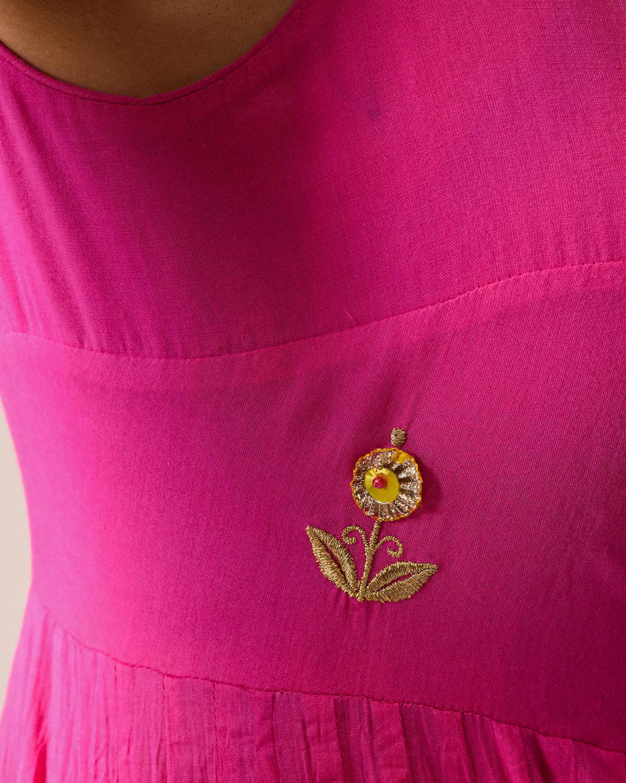 Kochi Kurta - Fuchsia
