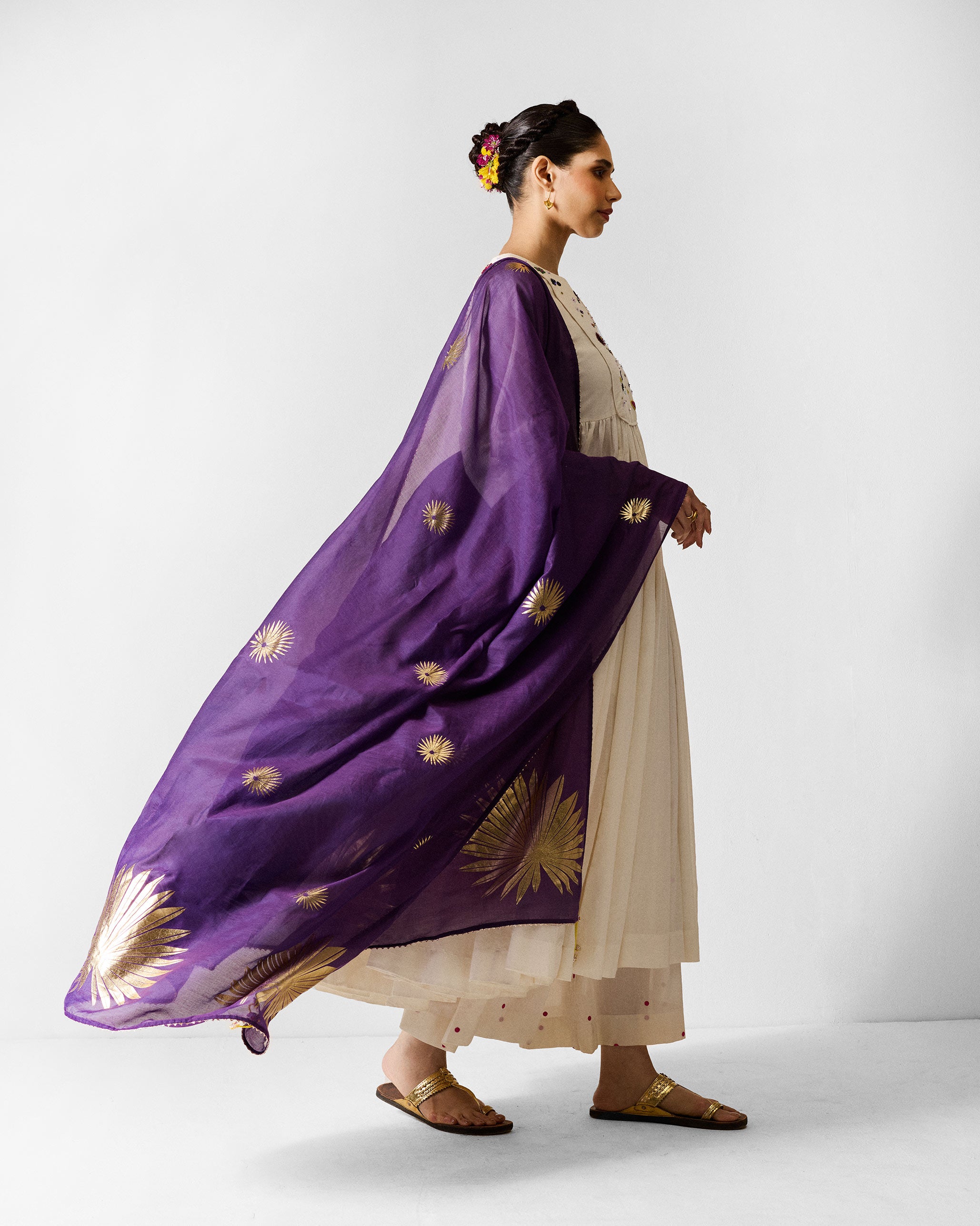 Kosi Kurta - Ivory Embroidered