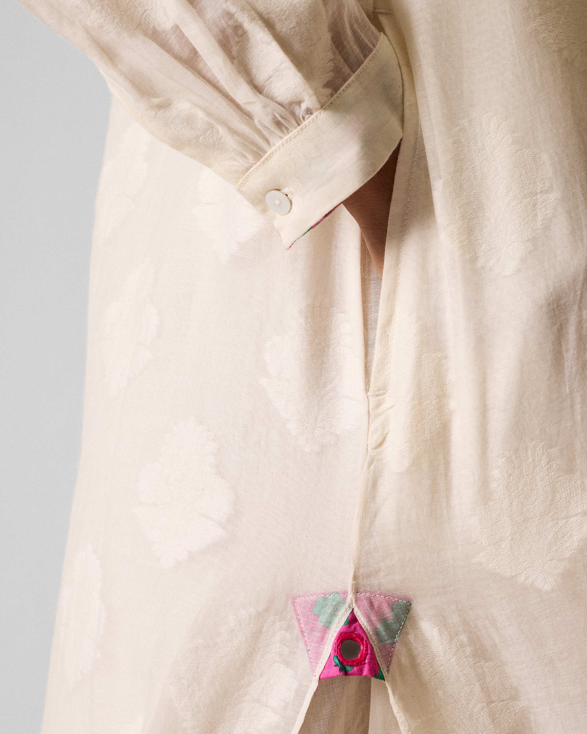 Basic Long Length Kurta - Ivory