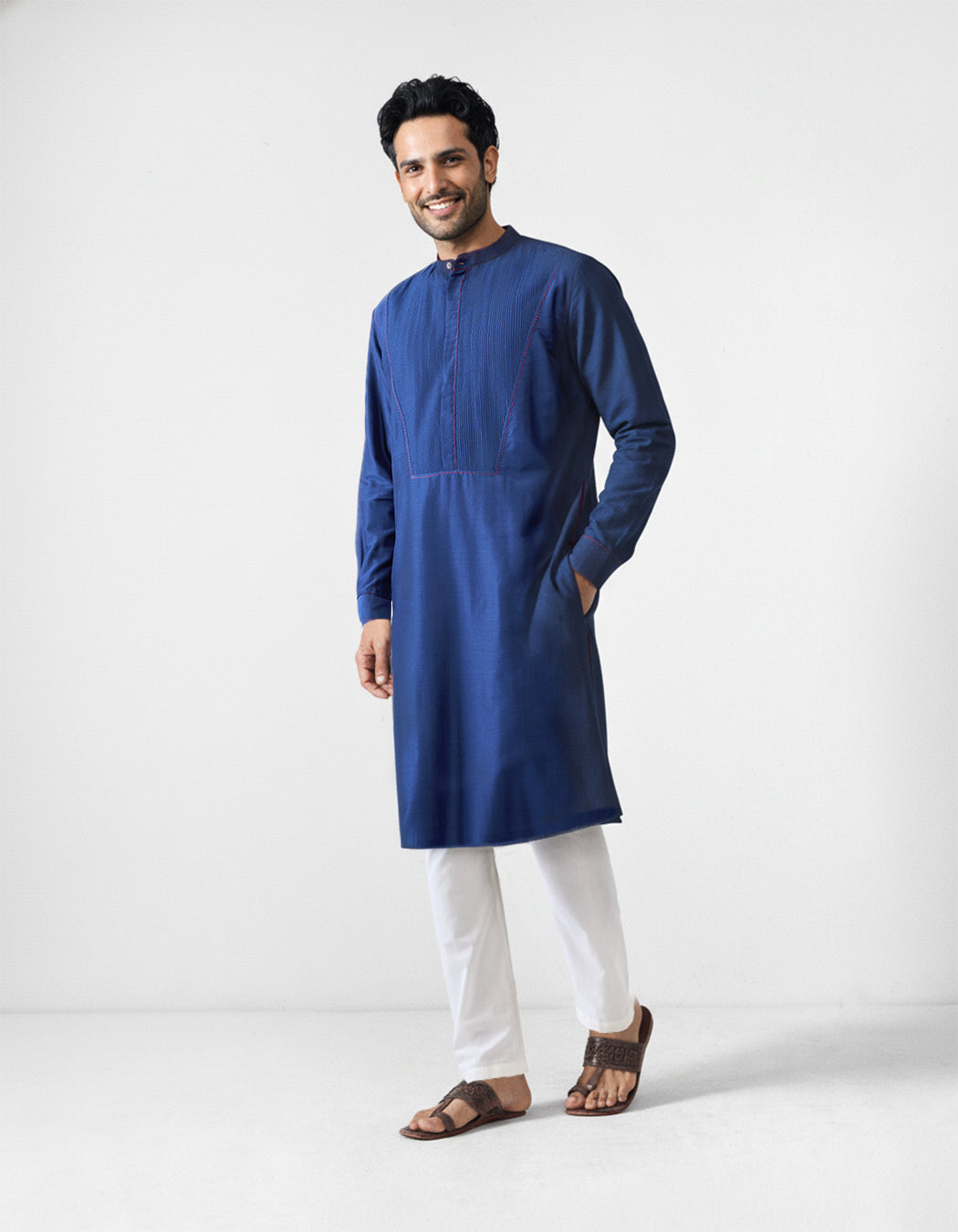 Talha Kurta - Navy