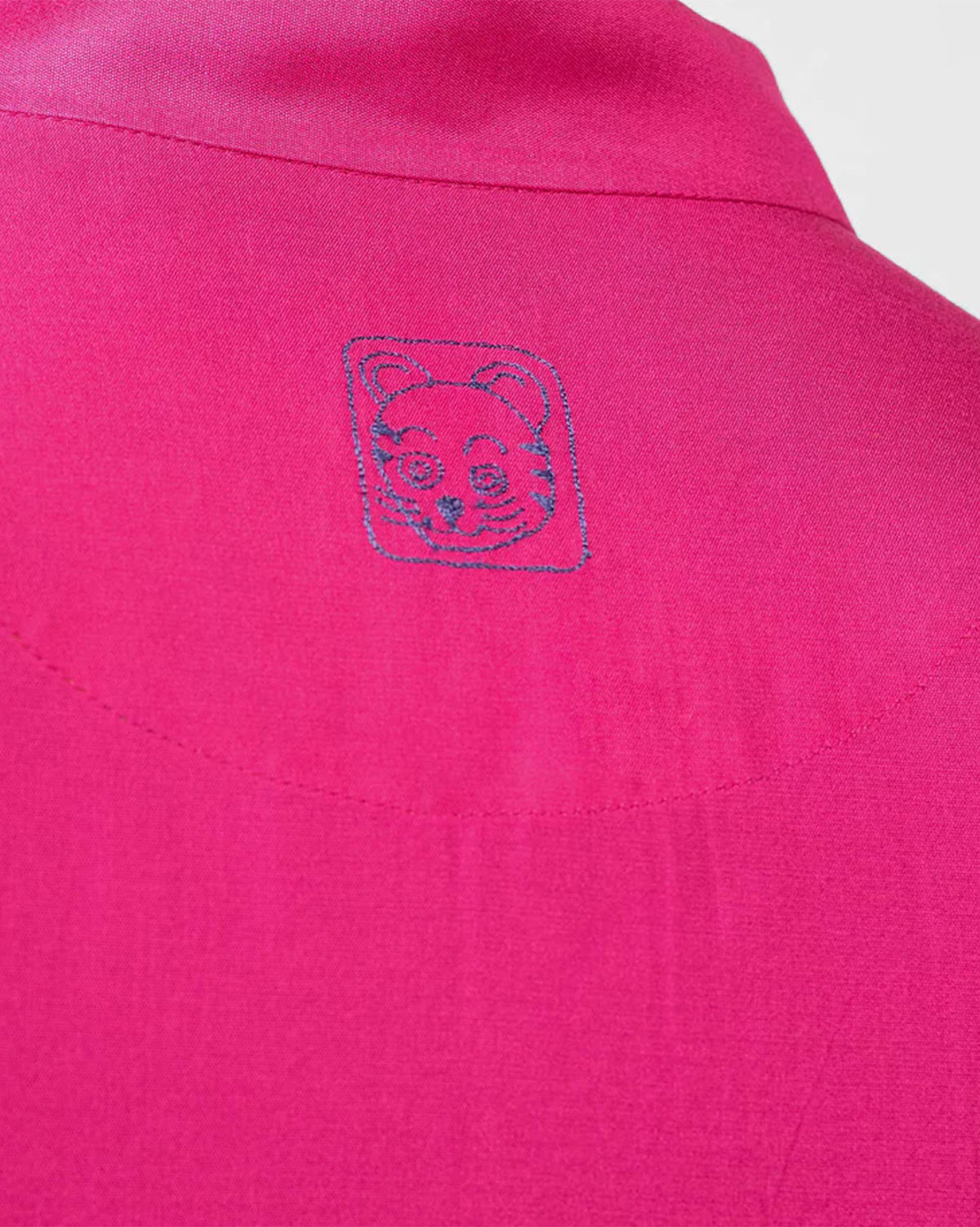 Long Pleated Kurta - Fuchsia