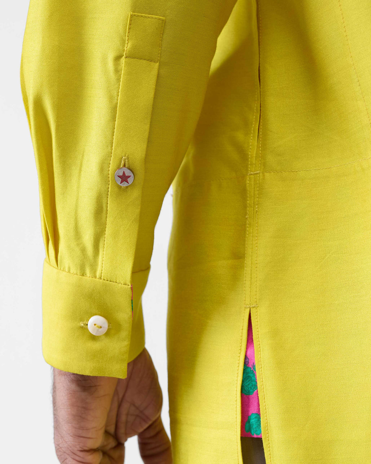 Bouquet Kurta - Chartreuse