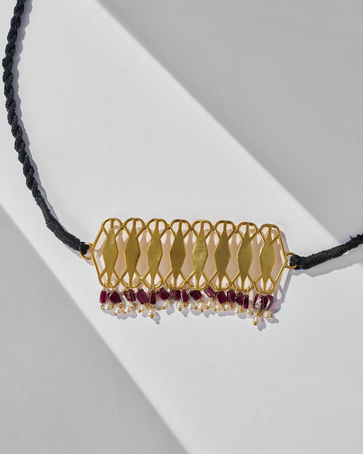 Barfi Choker - Gold