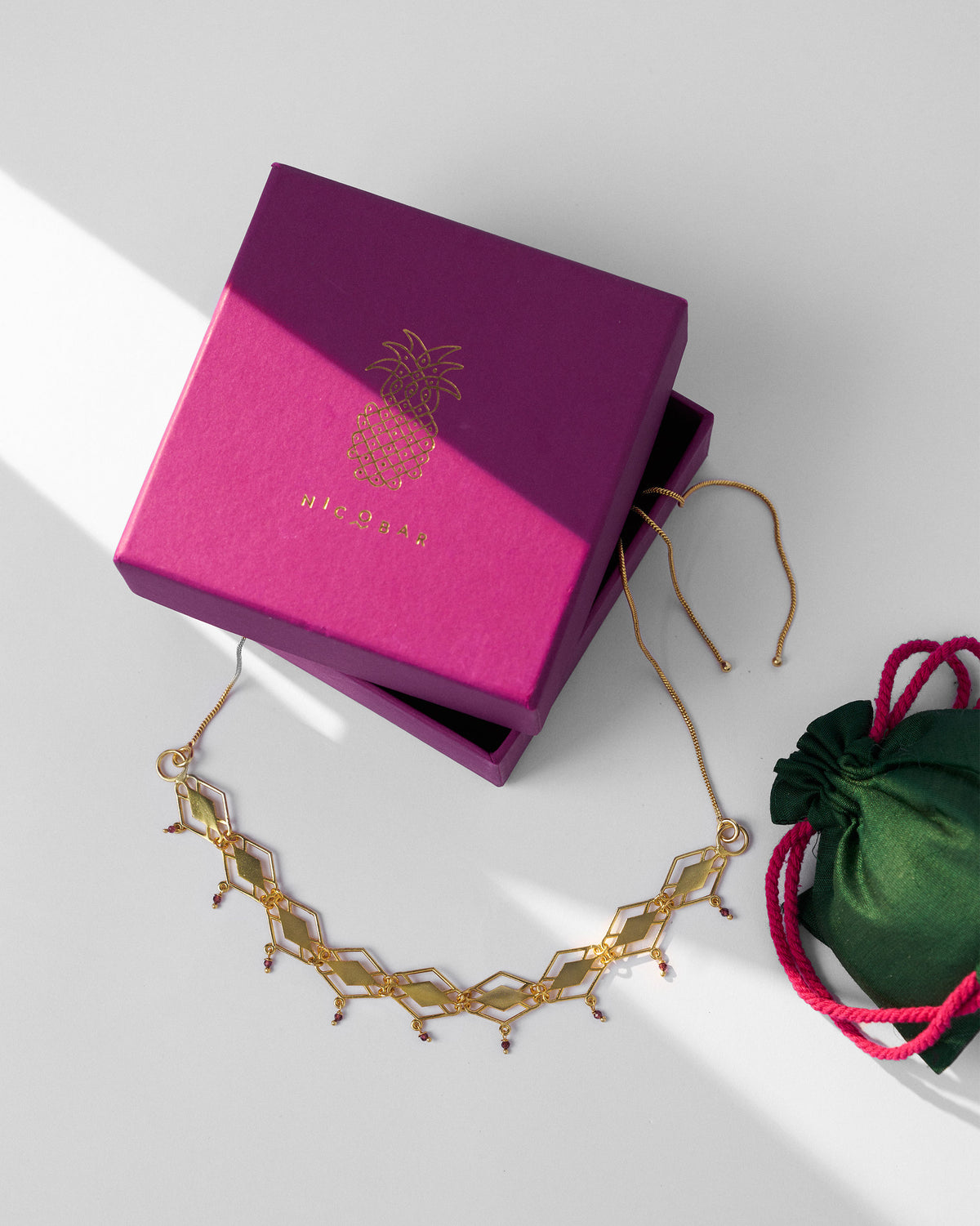 Barfi Necklace - Gold