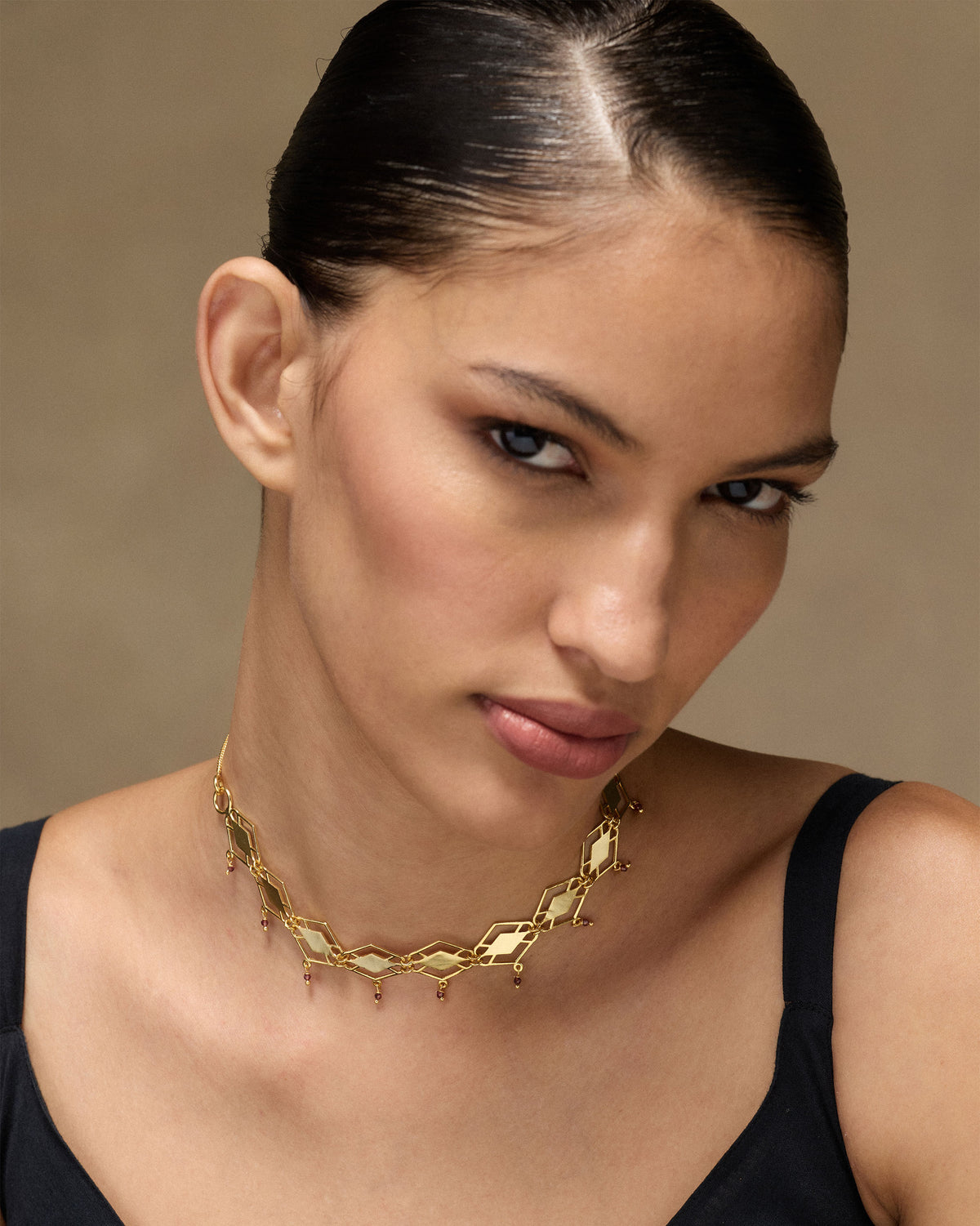 Barfi Necklace - Gold
