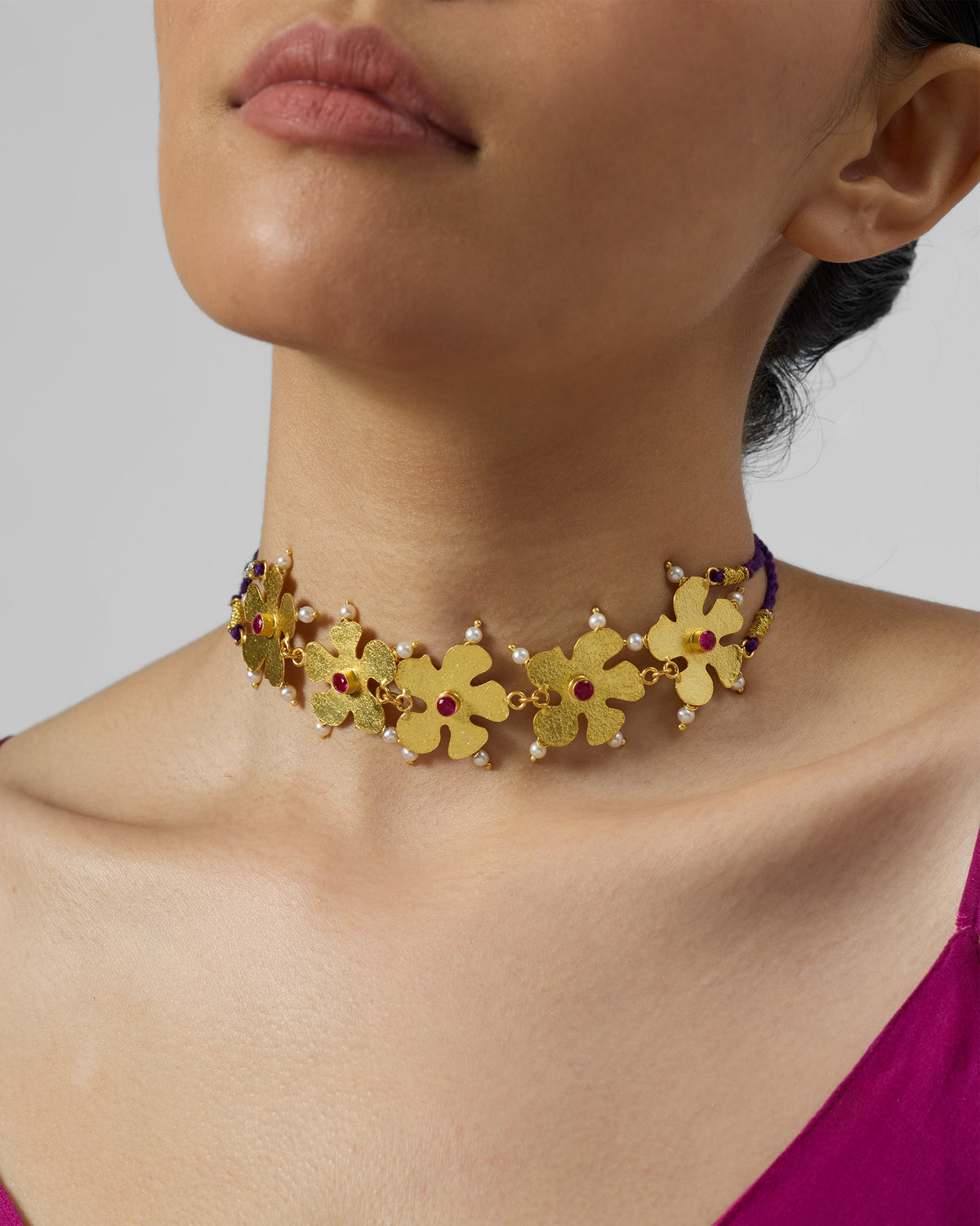 Phool Haar Necklace - Gold