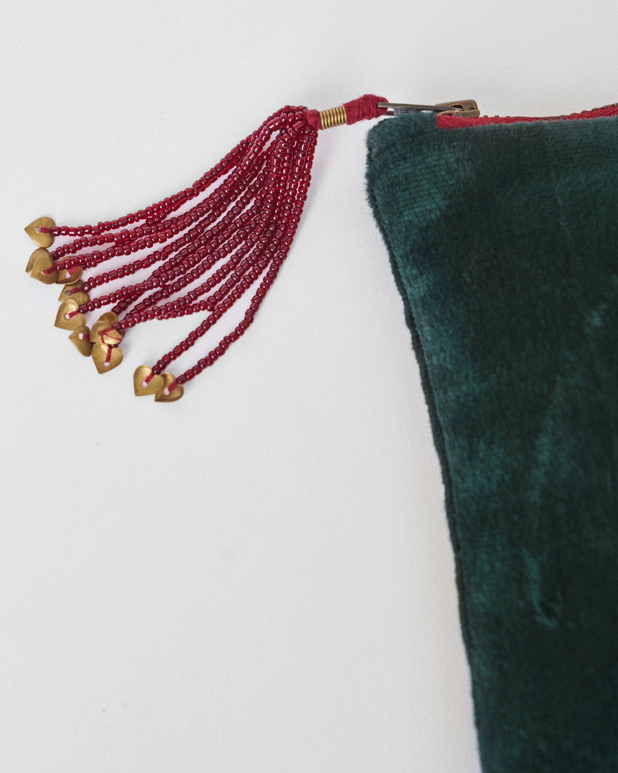 Plumeria Pouch - Green