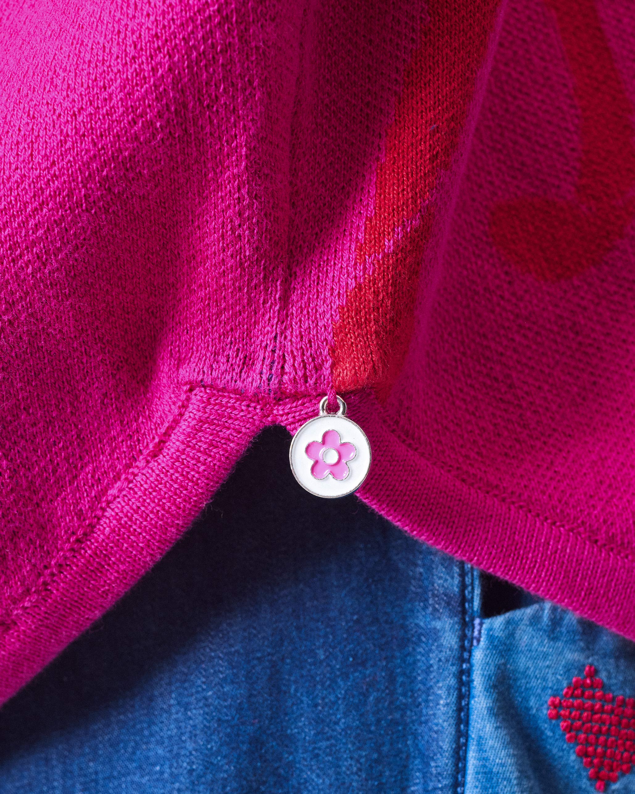 Blooming Sweater - Fuchsia & Red