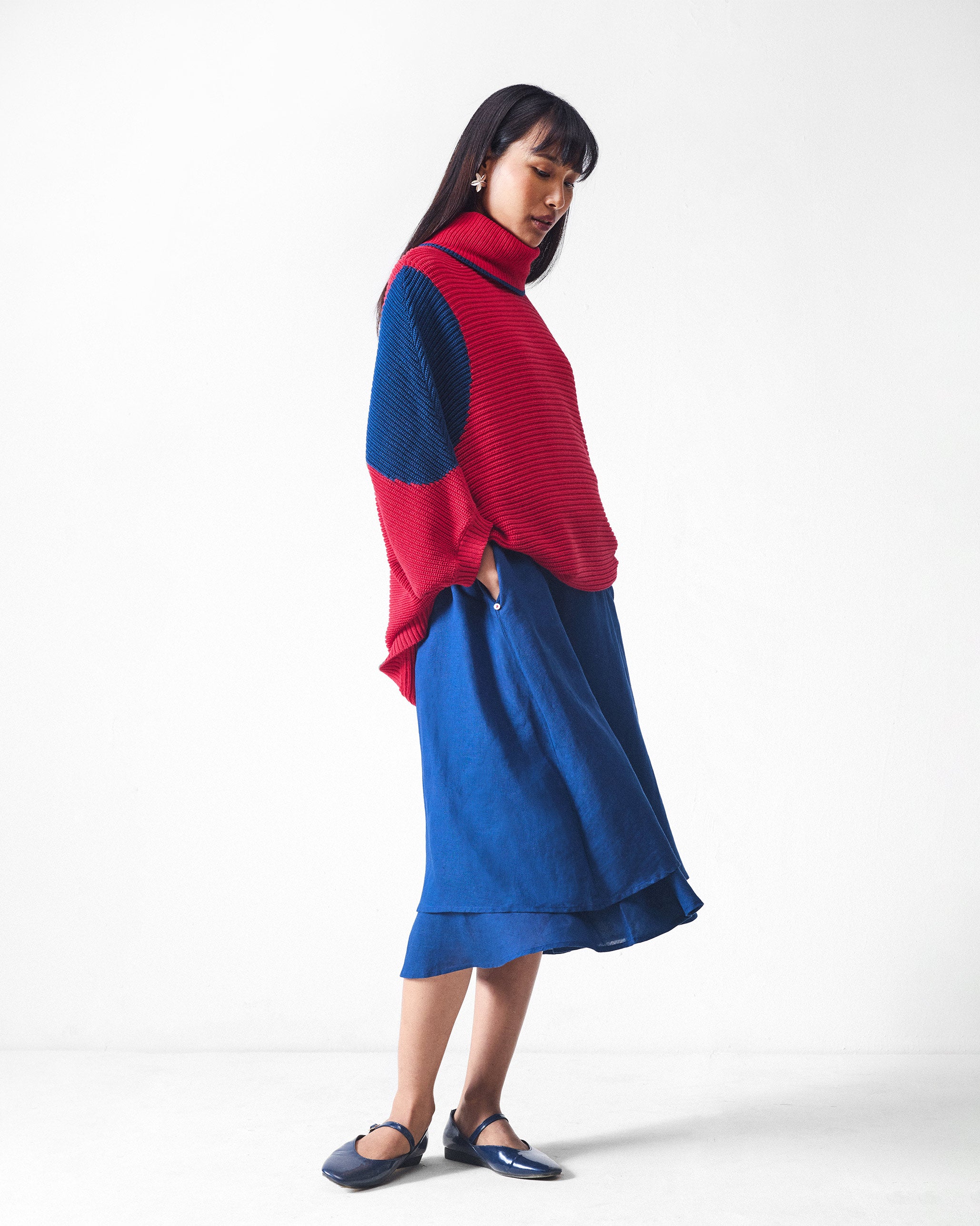 Tao Turtle Neck Sweater - Red