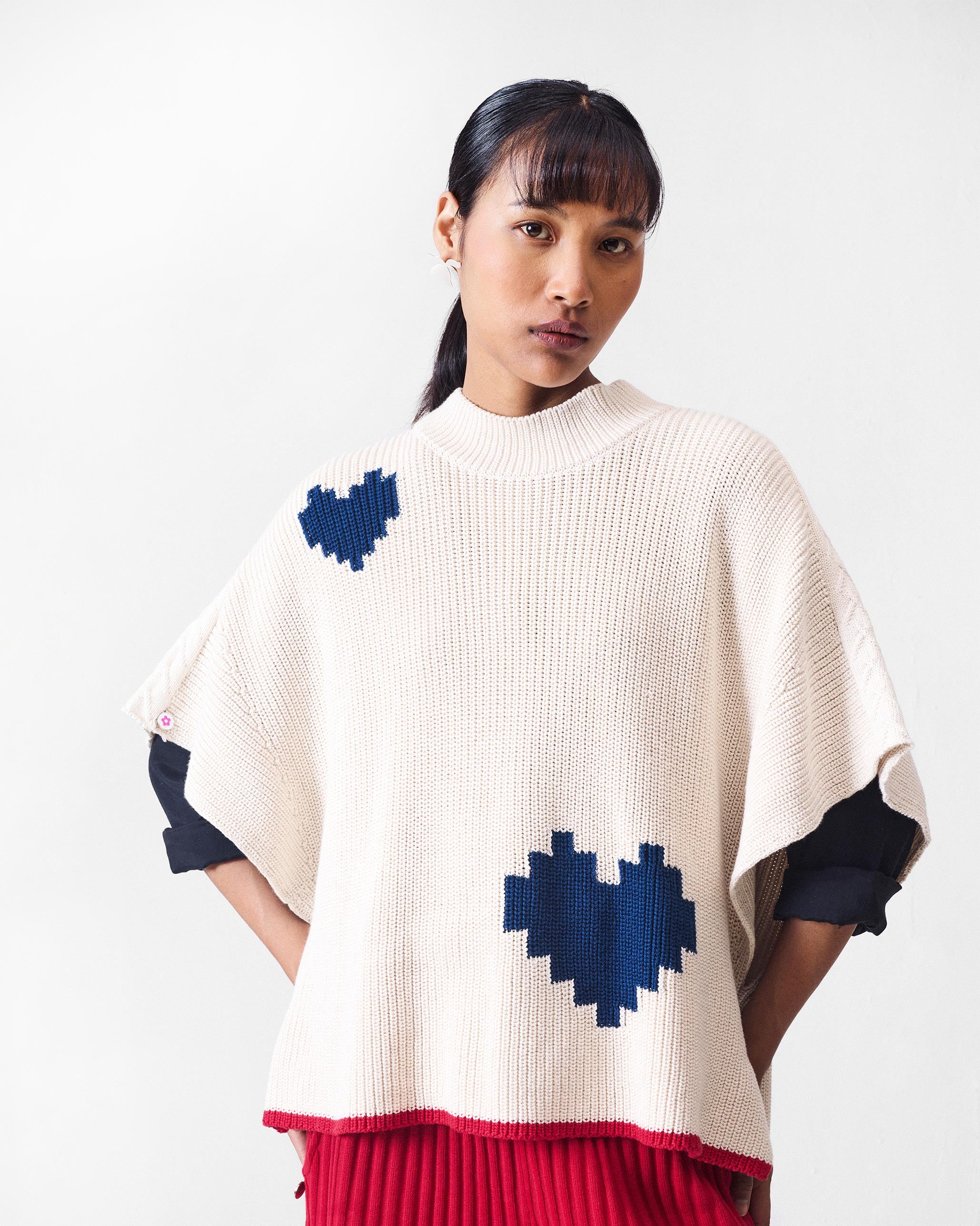 Dream High-low Hem Sweater - Ivory