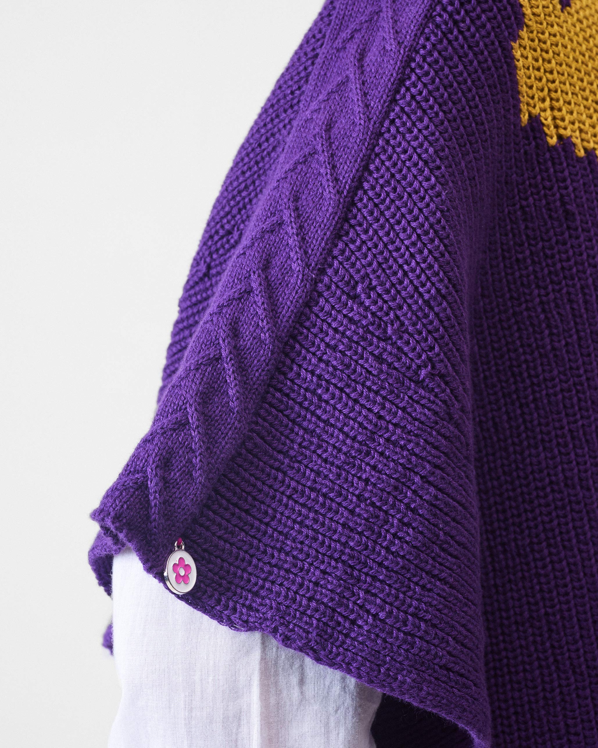 Dream High-low Hem Sweater - Purple