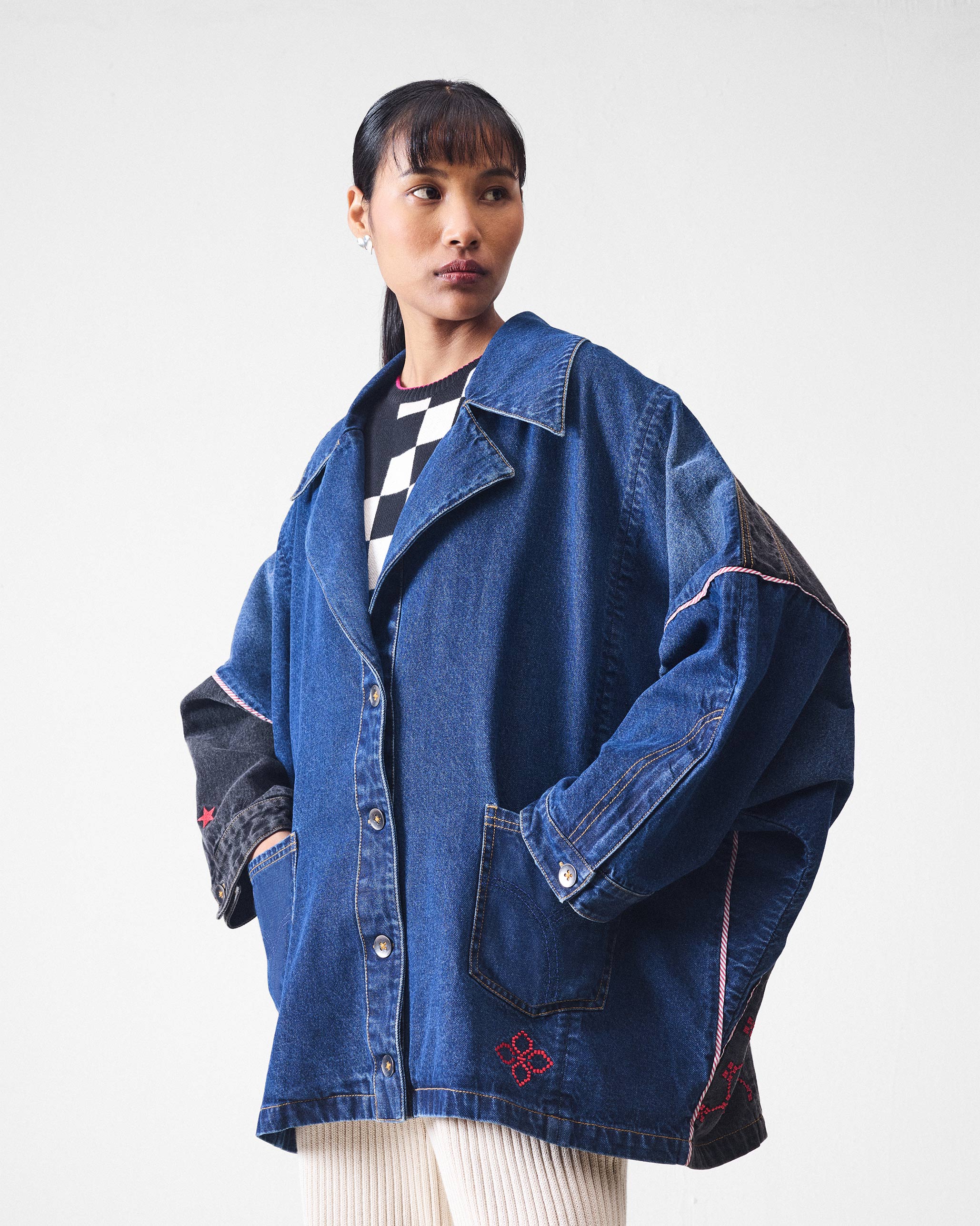 Splice Jacket - Denim