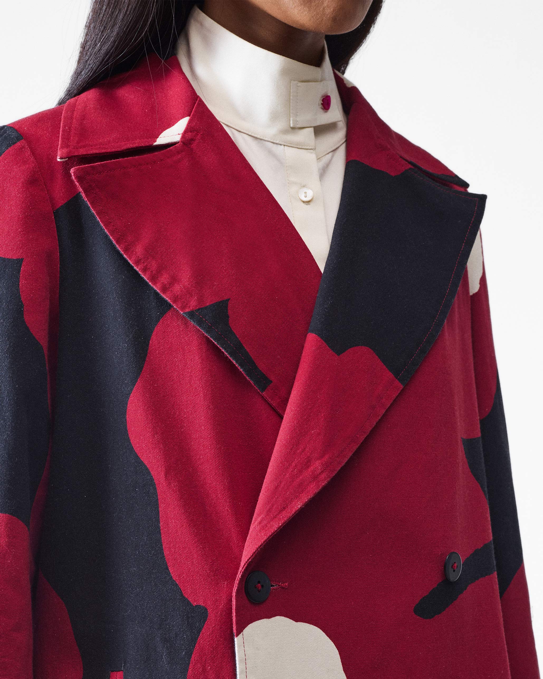 Flourish Jacket - Red & Black