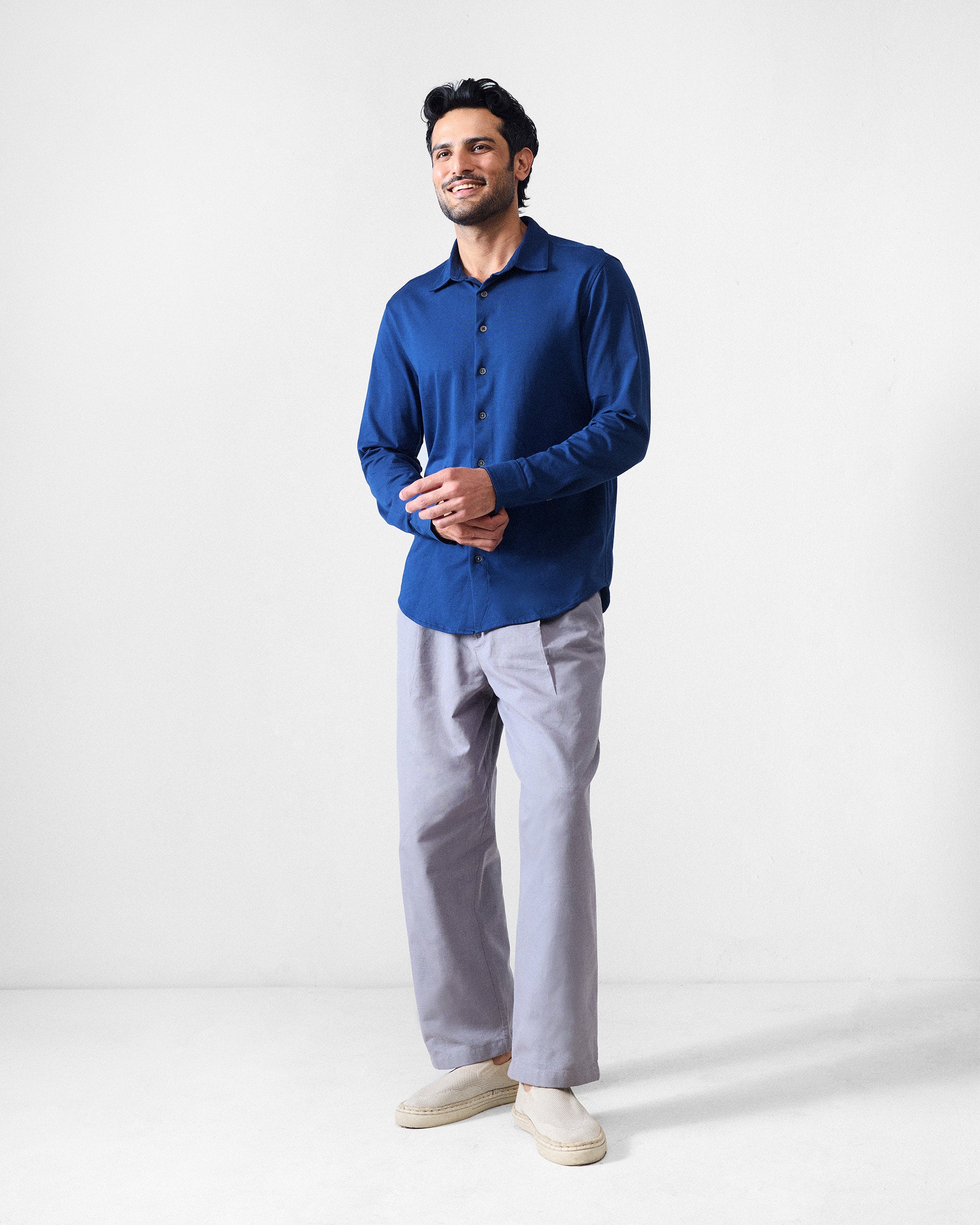 Abe Shirt - Navy Blue